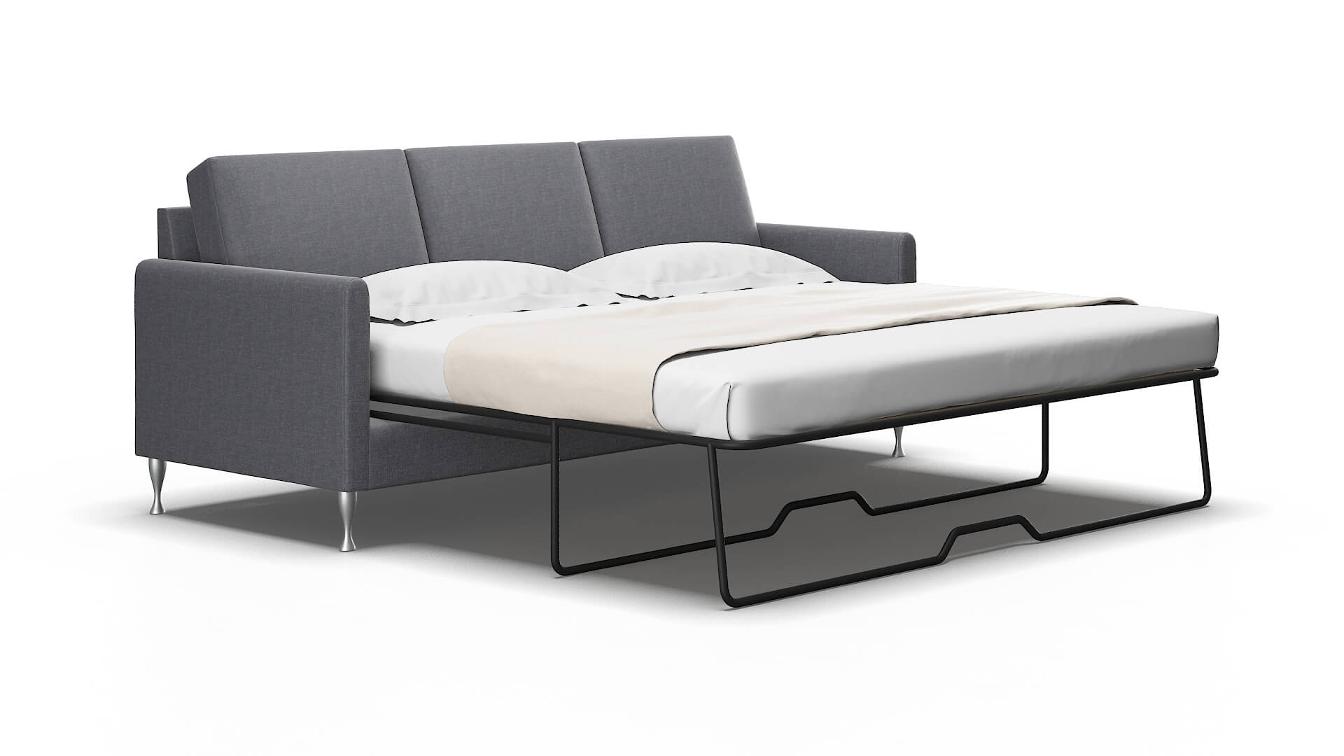 Eureka Notion Graphite Sofa Sleeper Espresso legs 2