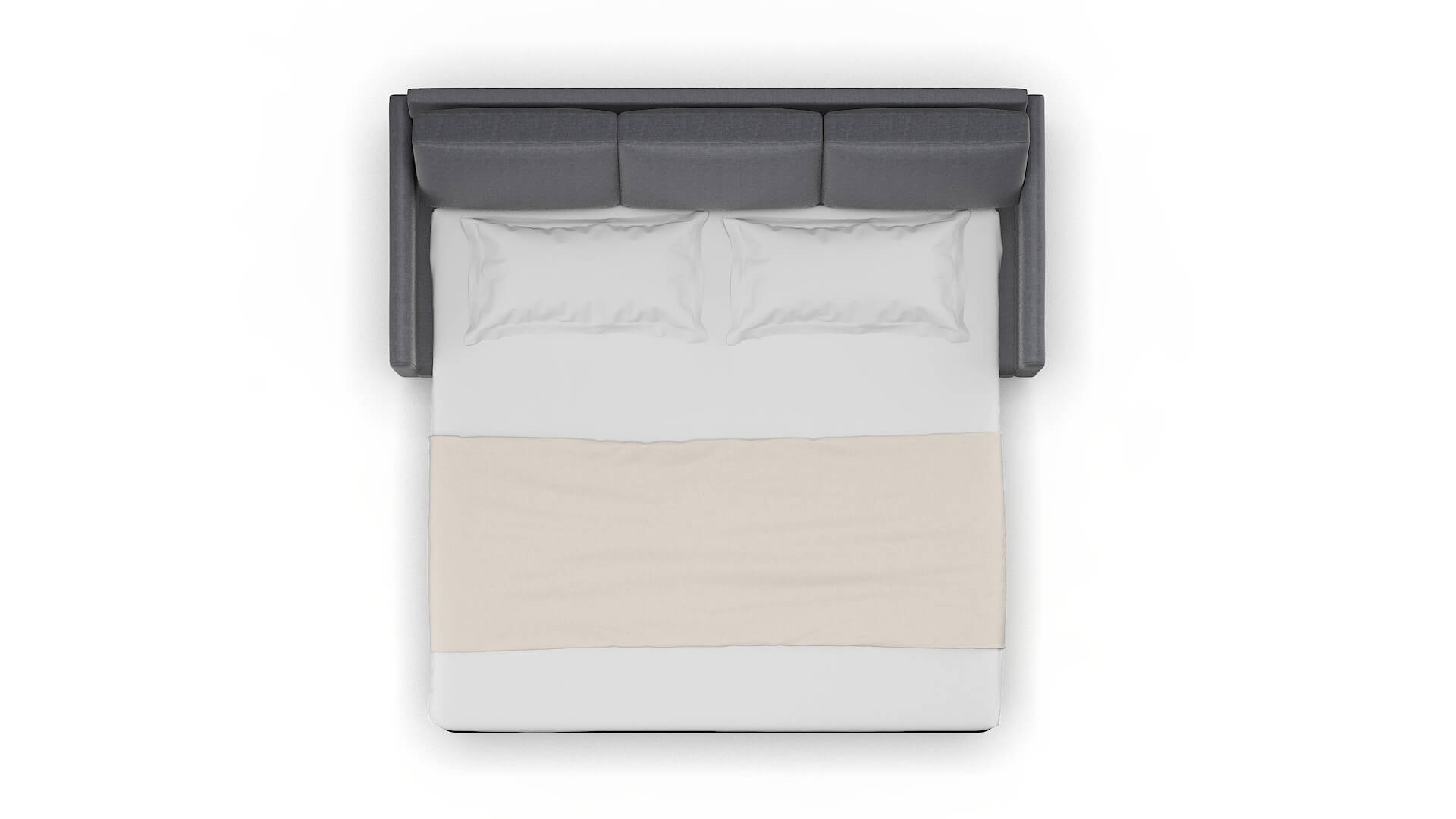 Eureka Notion Graphite Sofa Sleeper Espresso legs 3