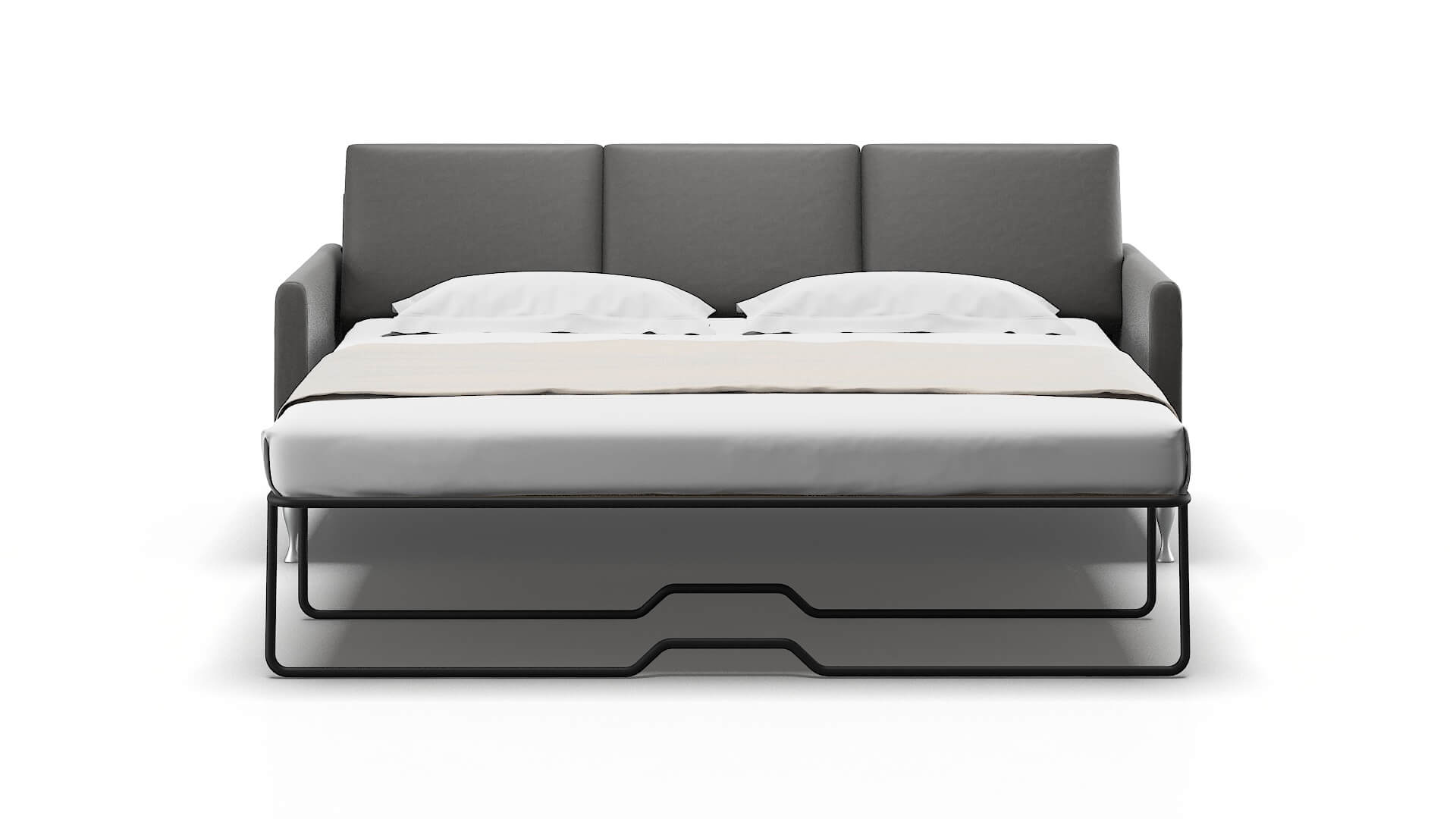 Eureka Oakley Charcoal Sofa Sleeper Espresso legs 1