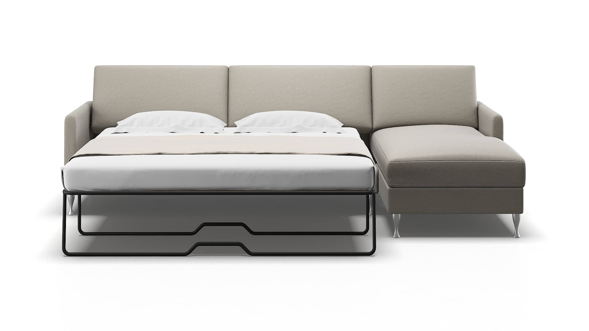 Eureka Oscar Silver Panel Sleeper Espresso legs 1