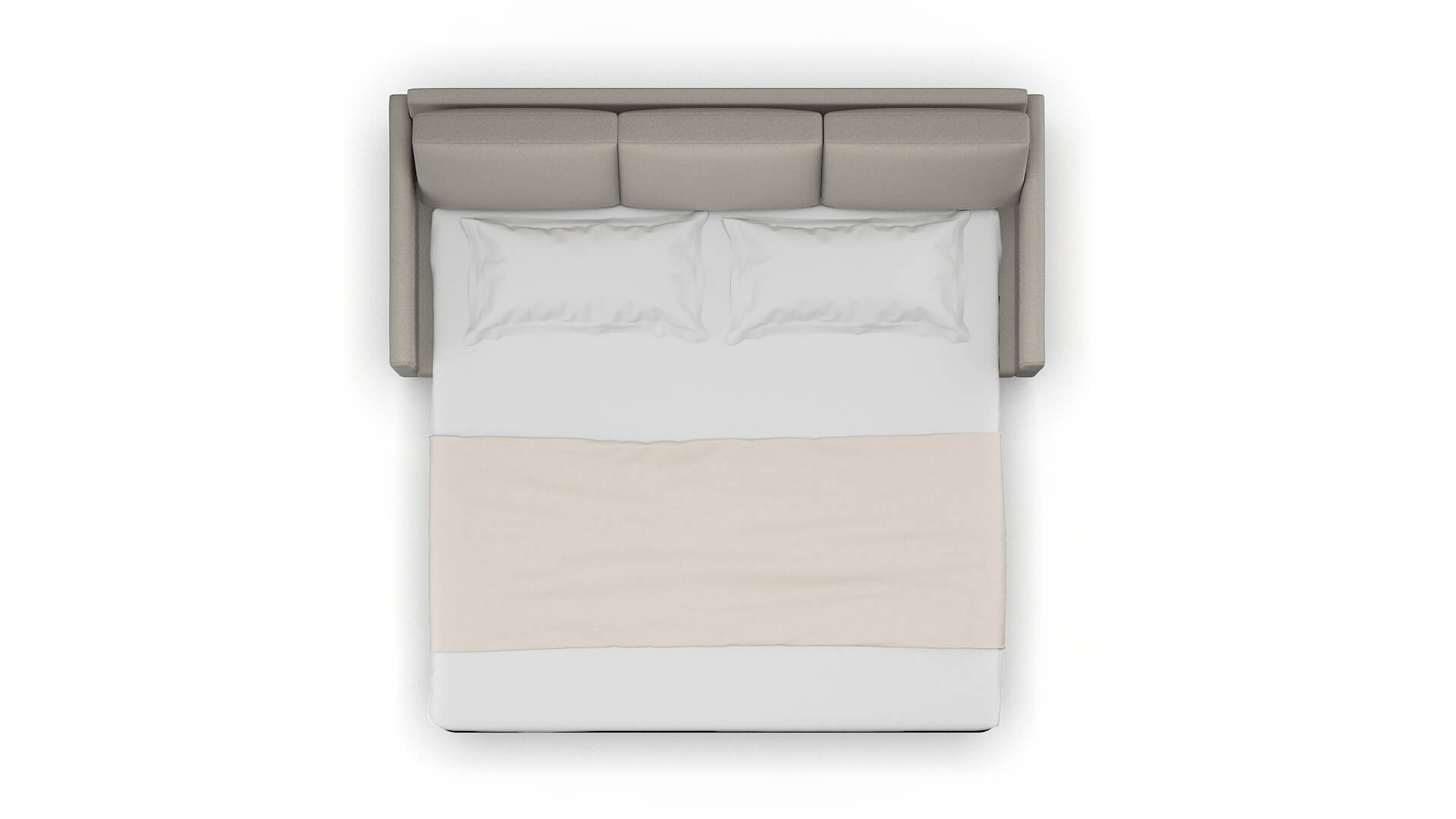 Eureka Oscar Silver Sofa Sleeper Espresso legs 3