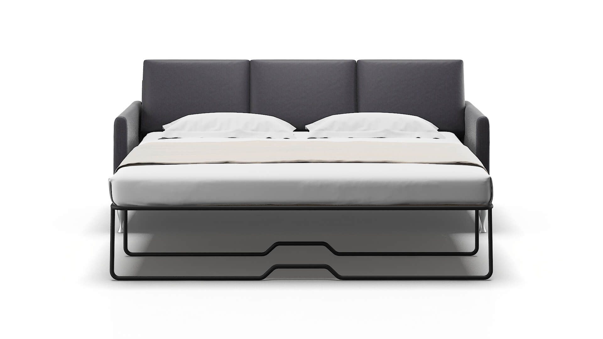 Eureka Parker Charcoal Sofa Sleeper Espresso legs 1