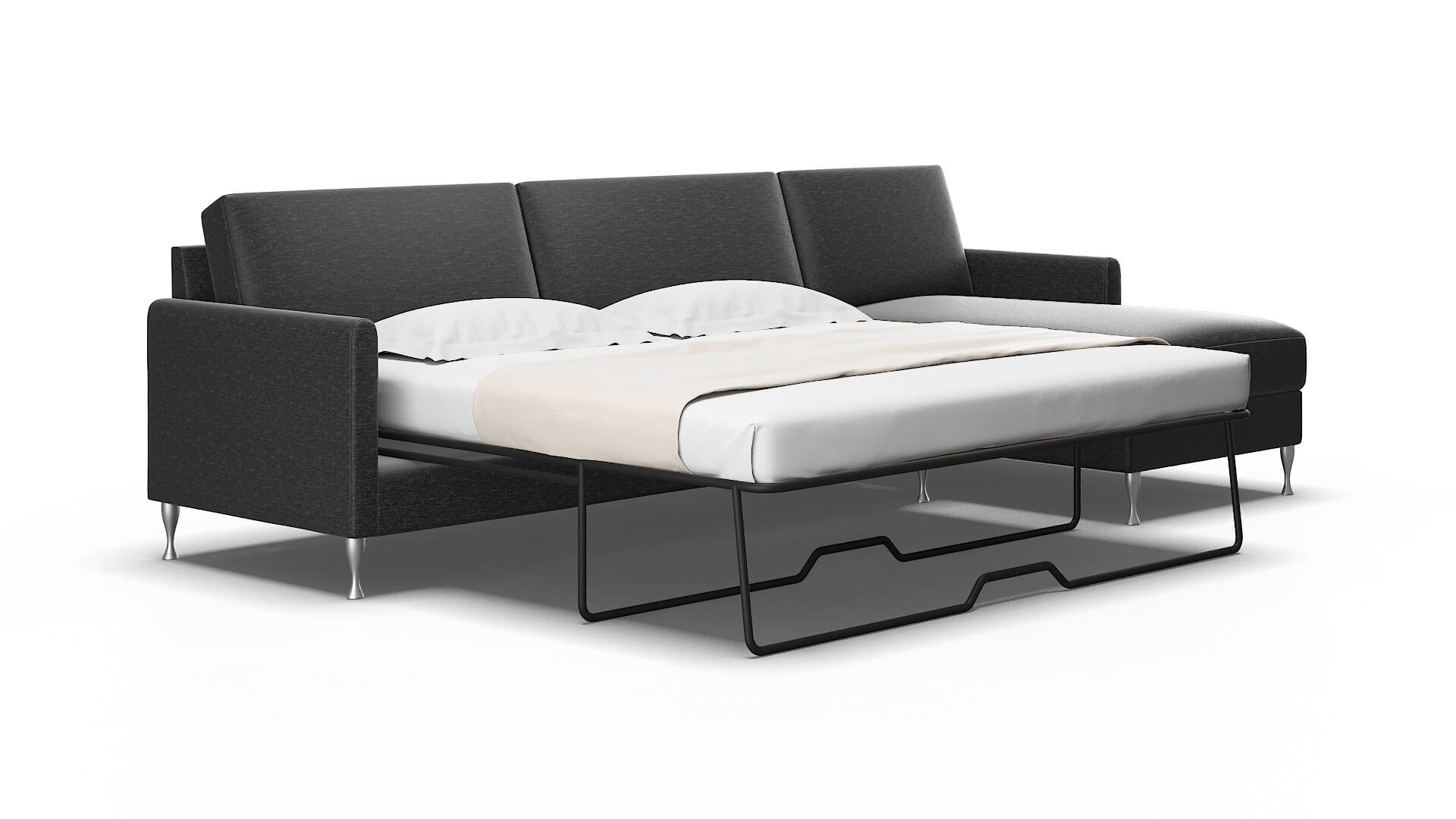 Eureka Phoenix Charcoal Panel Sleeper Espresso Legs 2