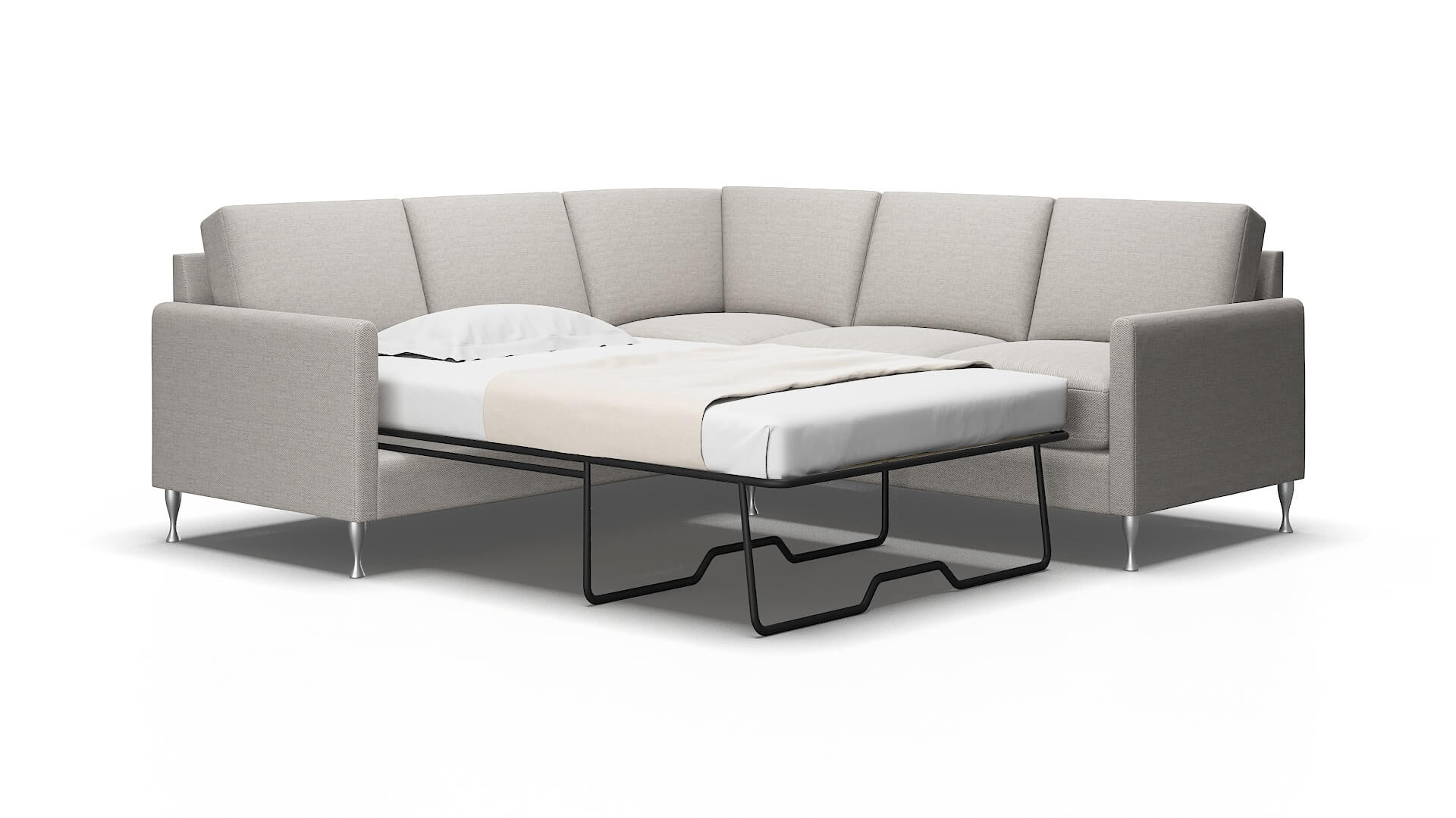 Eureka Phoenix Sterling Sectional Sleeper Espresso legs 2