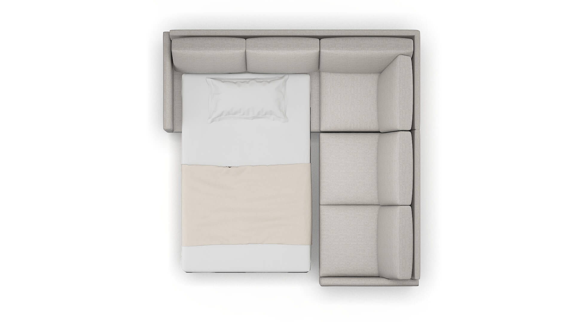 Eureka Phoenix Sterling Sectional Sleeper Espresso legs 3