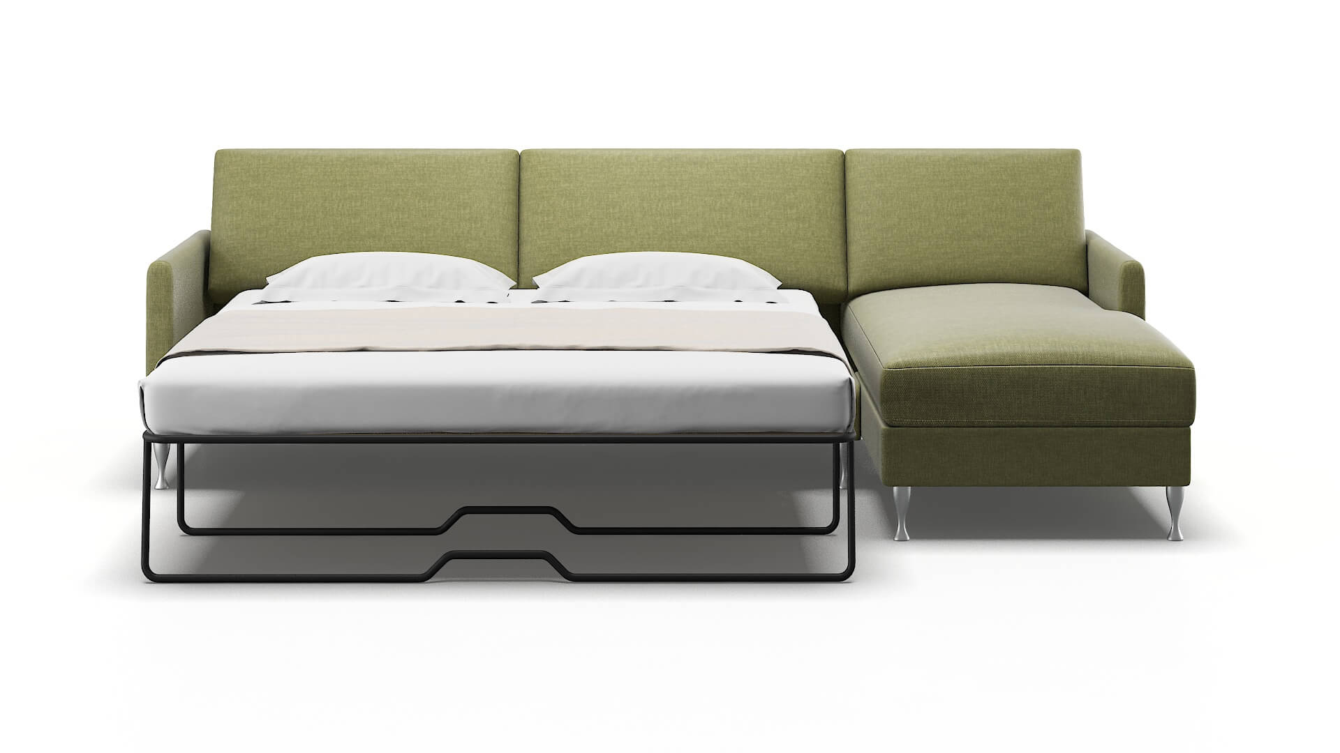 Eureka Portland Basil Panel Sleeper Espresso legs 1