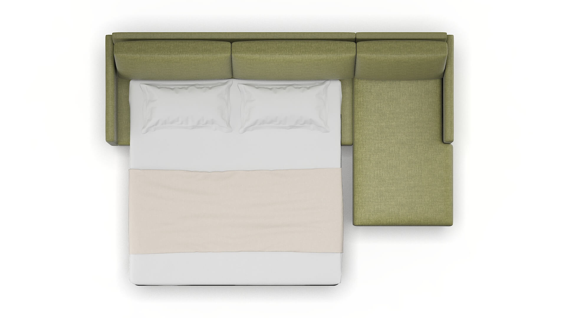 Eureka Portland Basil Panel Sleeper Espresso legs 3