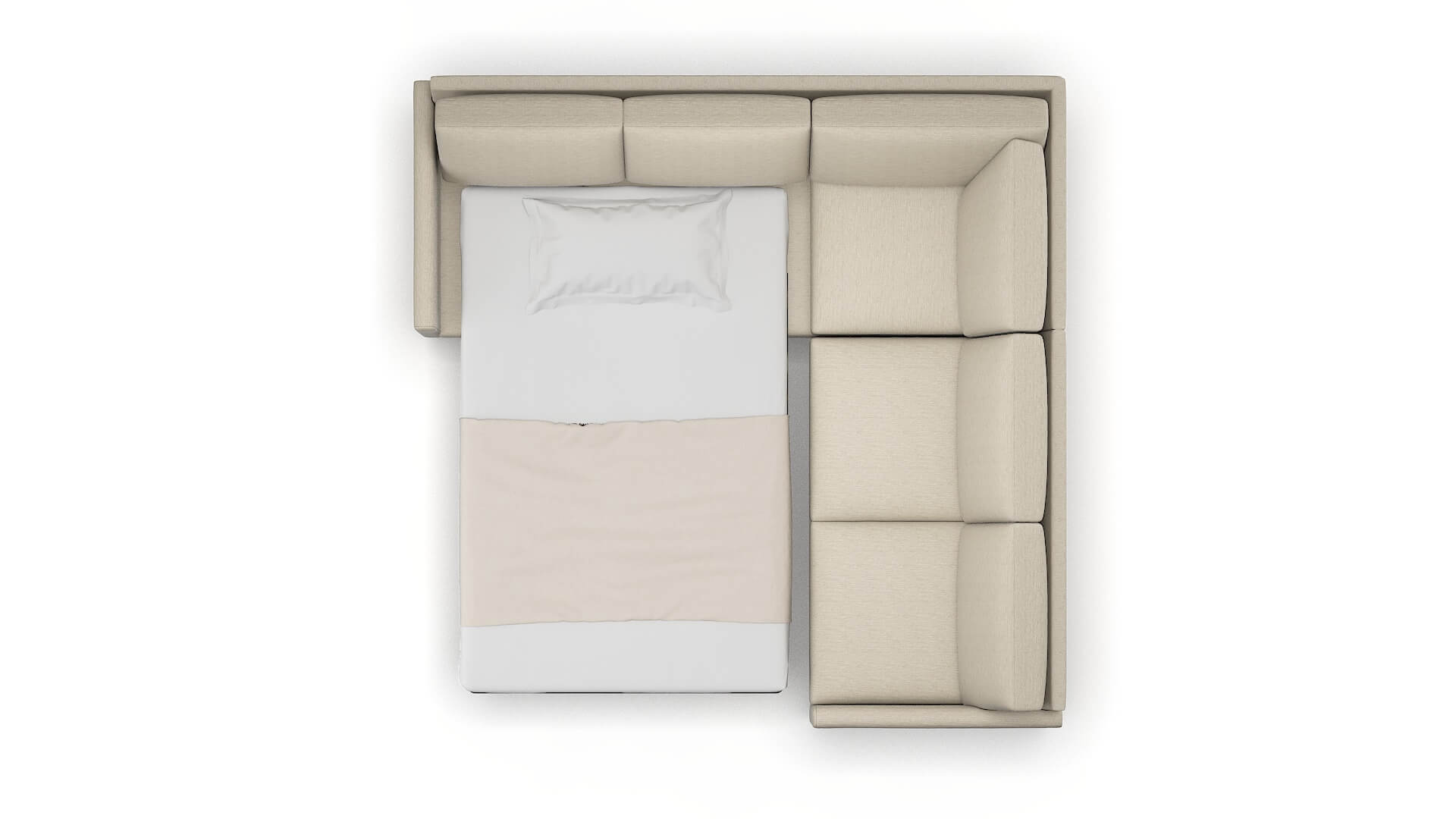 Eureka Prime Dusk Sectional Sleeper Espresso legs 3