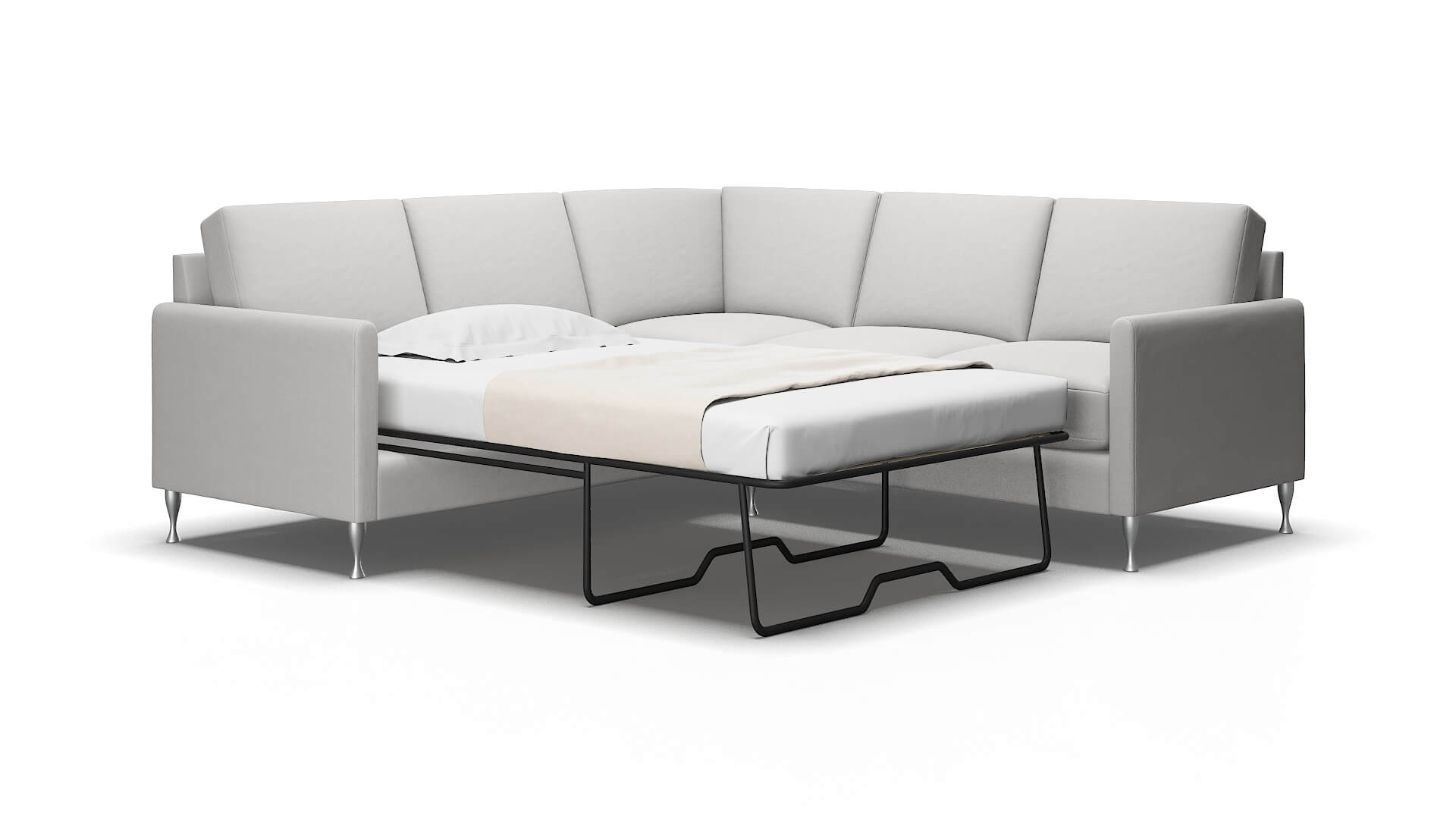 Eureka Prisma Steam Sectional Sleeper Espresso legs 2