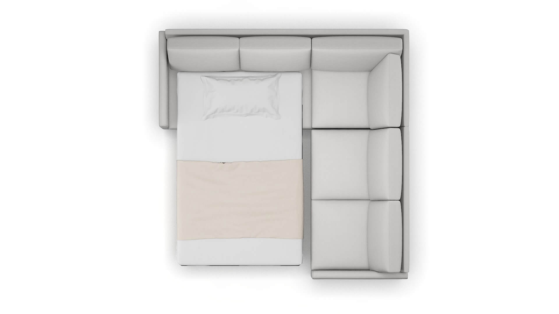 Eureka Prisma Steam Sectional Sleeper Espresso legs 3