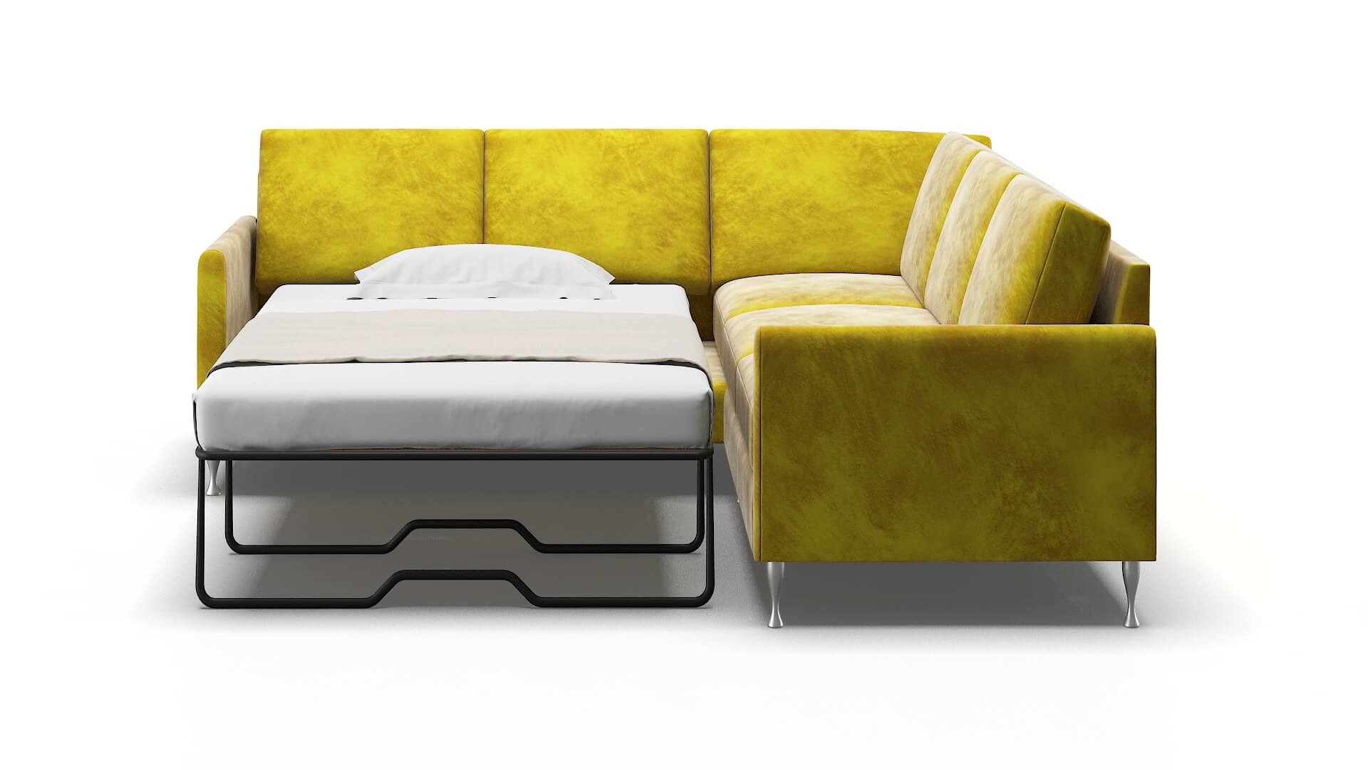 Eureka Quartz 402 Sectional Sleeper Espresso legs 1