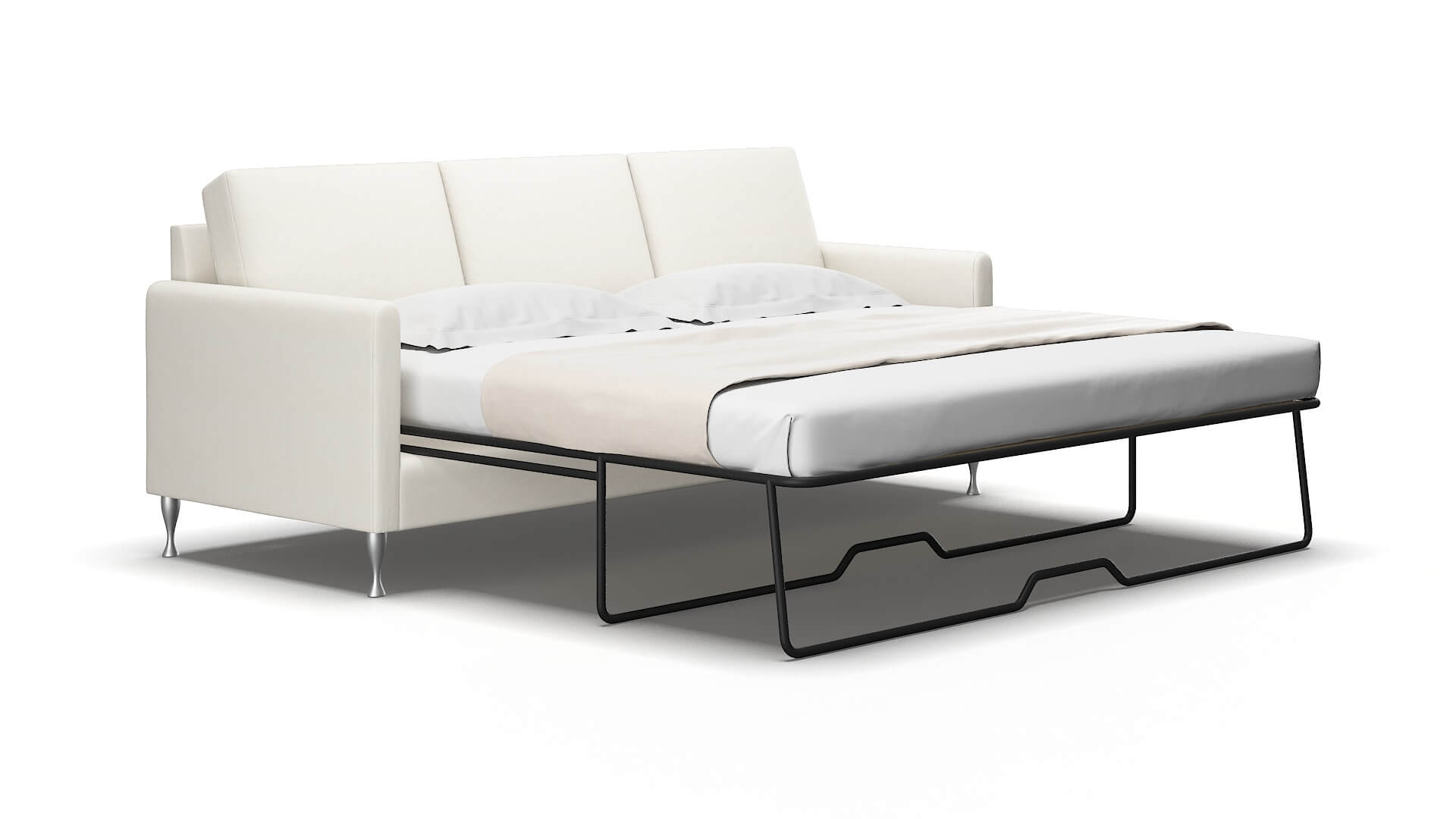 Eureka R_prize Cream Sofa Sleeper Espresso legs 2
