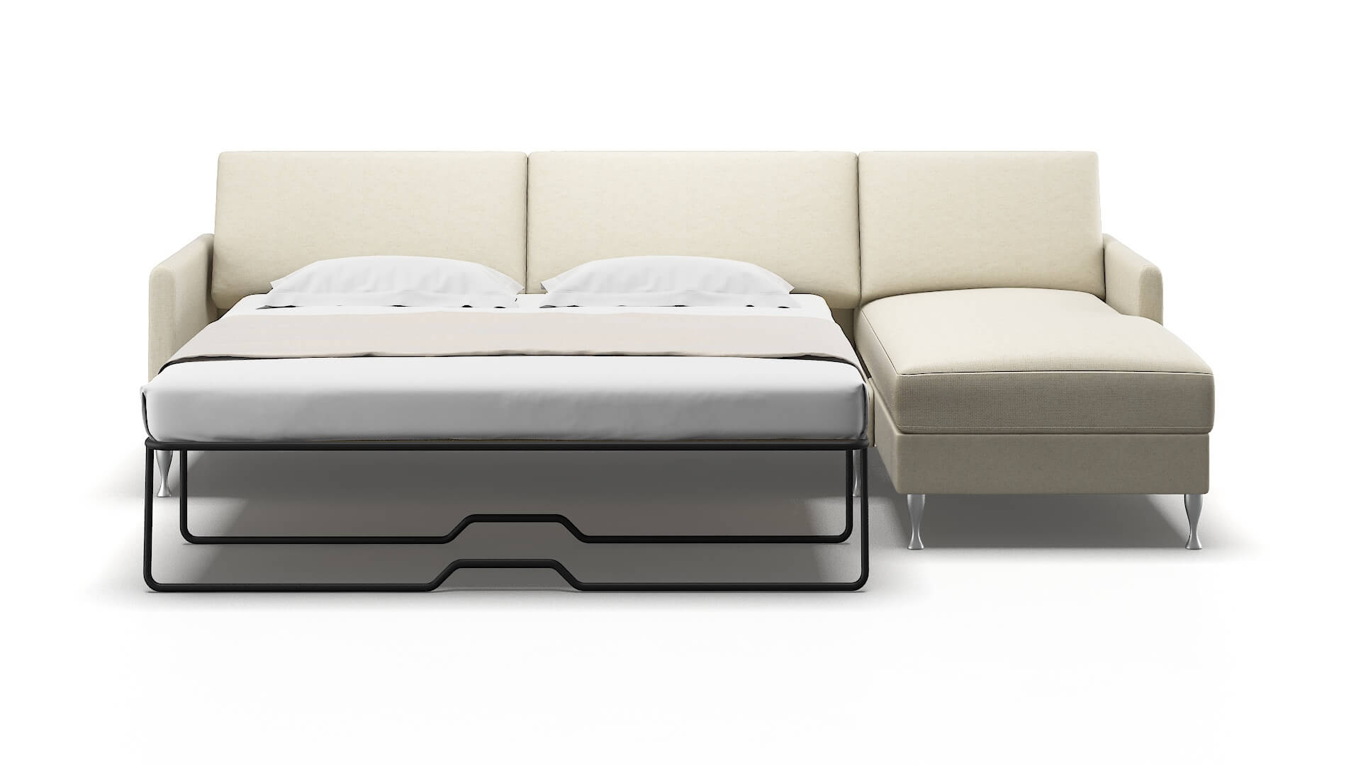 Eureka Redondo Oyster Panel Sleeper Espresso legs 1