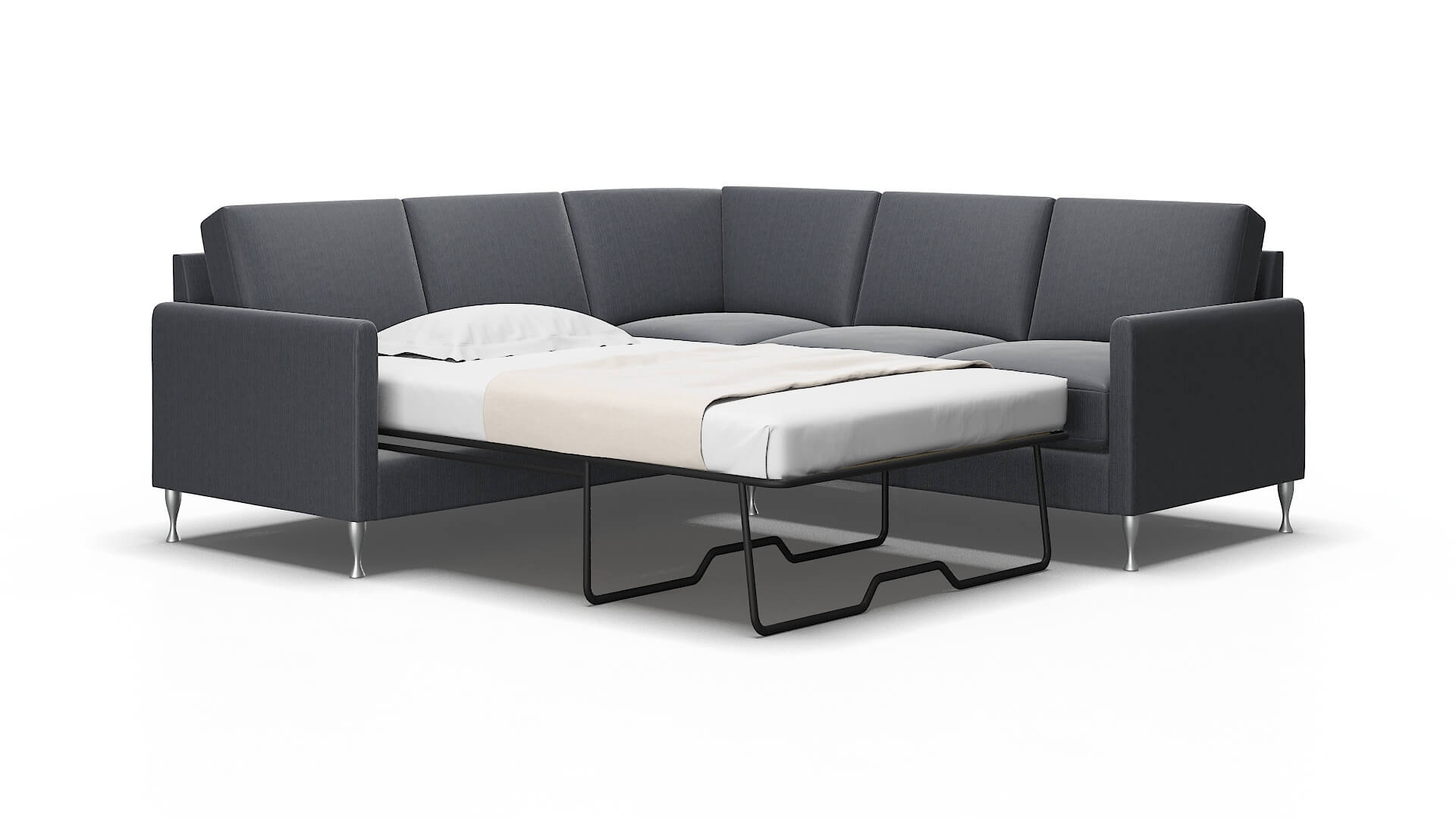 Eureka Rocket Eclipse Sectional Sleeper Espresso legs 2