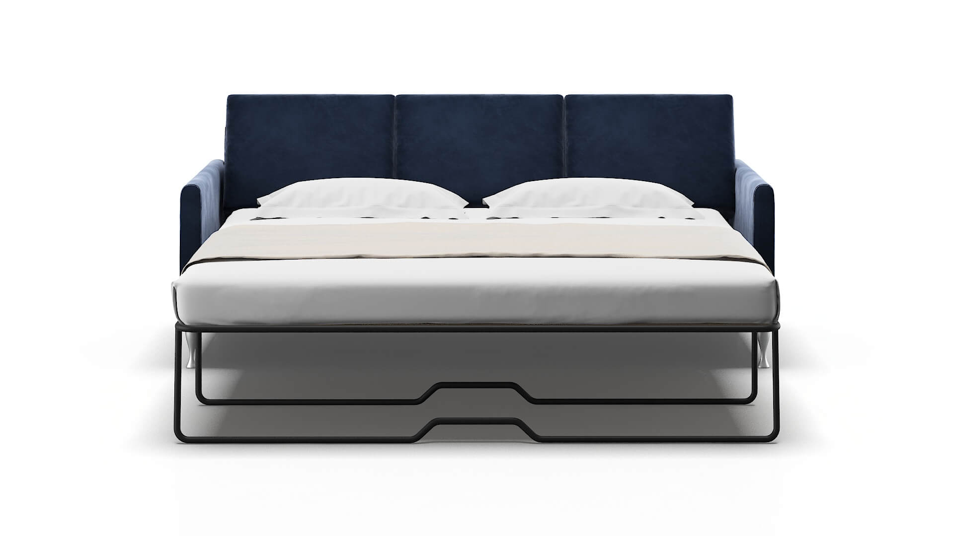 Eureka Royale Cobalt Sofa Sleeper Espresso legs 1