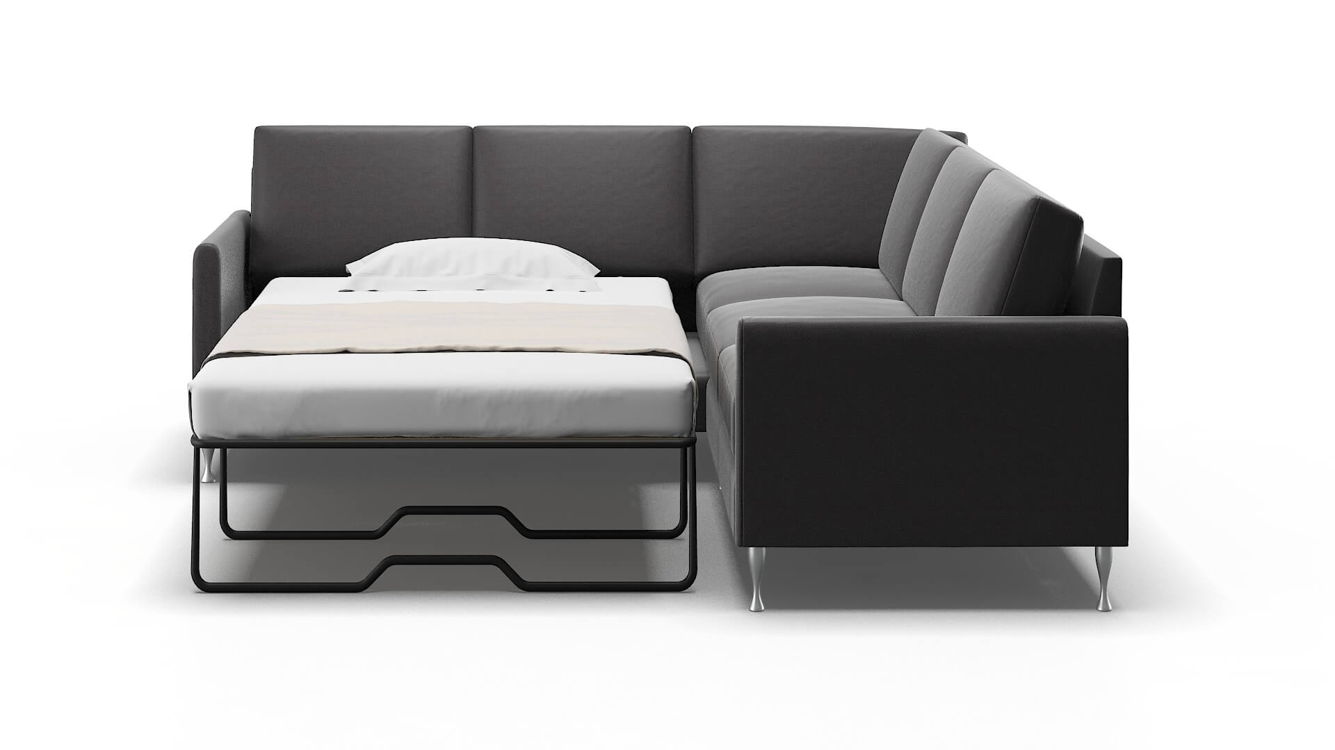 Eureka Royale Eclipse Sectional Sleeper Espresso legs 1
