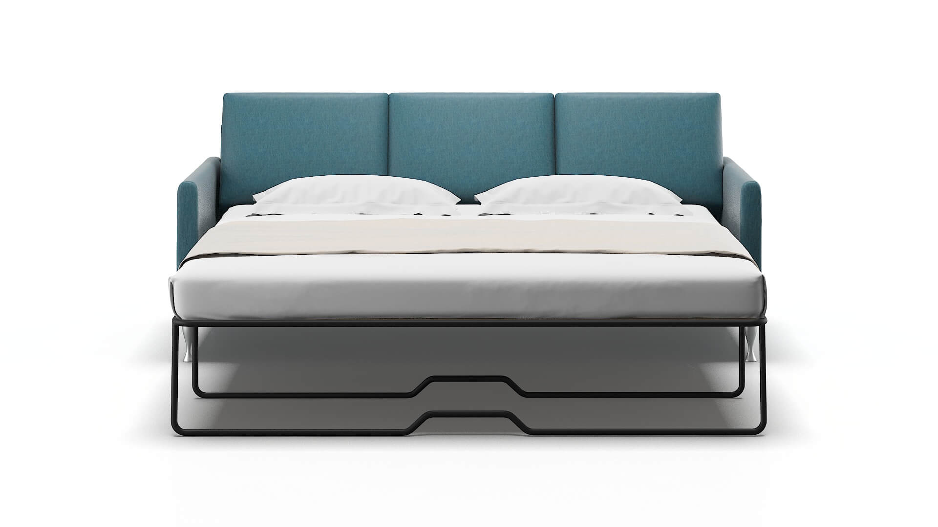 Eureka Royale Electric_blue Sofa Sleeper Espresso legs 1