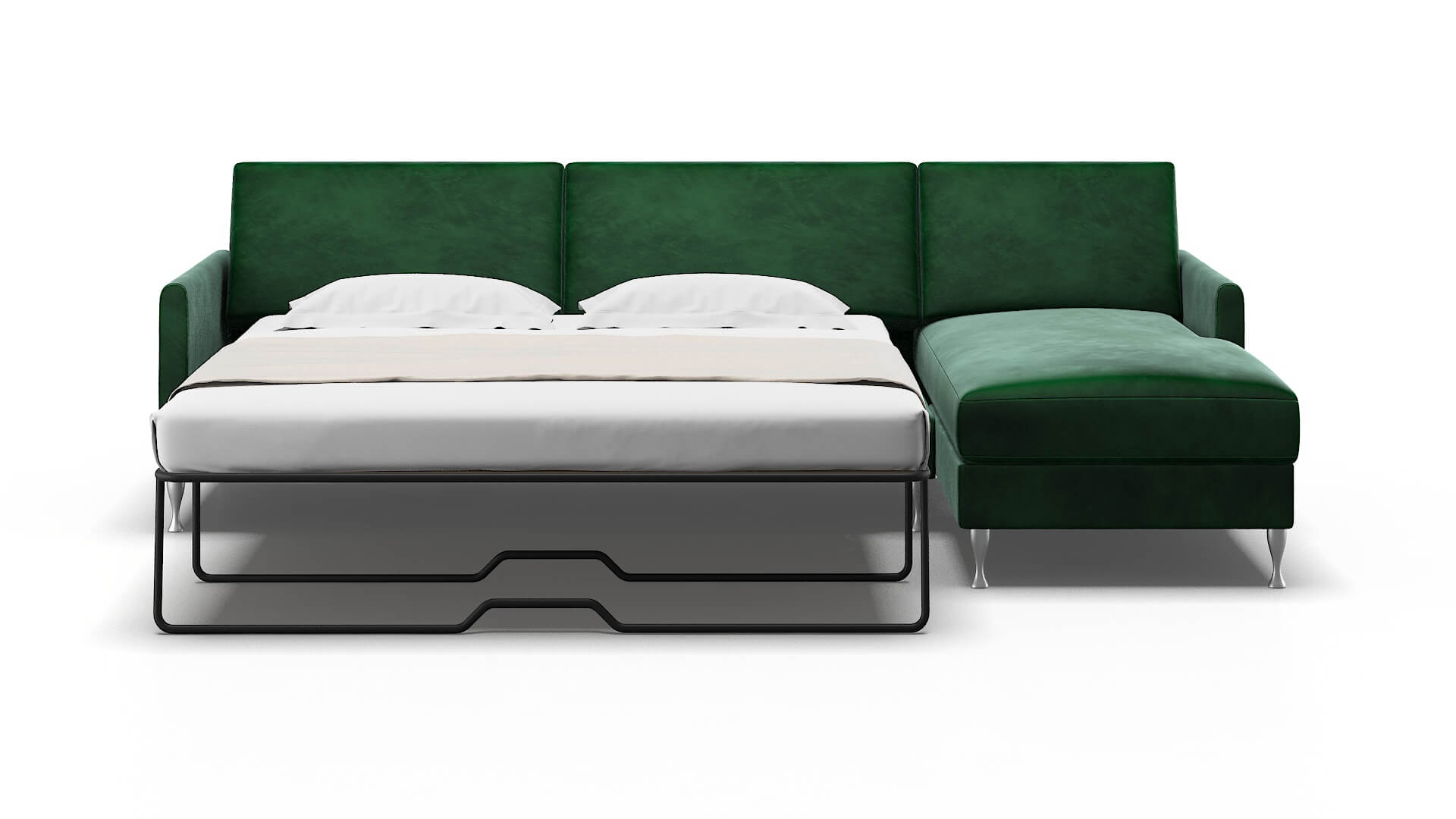 Eureka Royale Evergreen Panel Sleeper Espresso legs 1