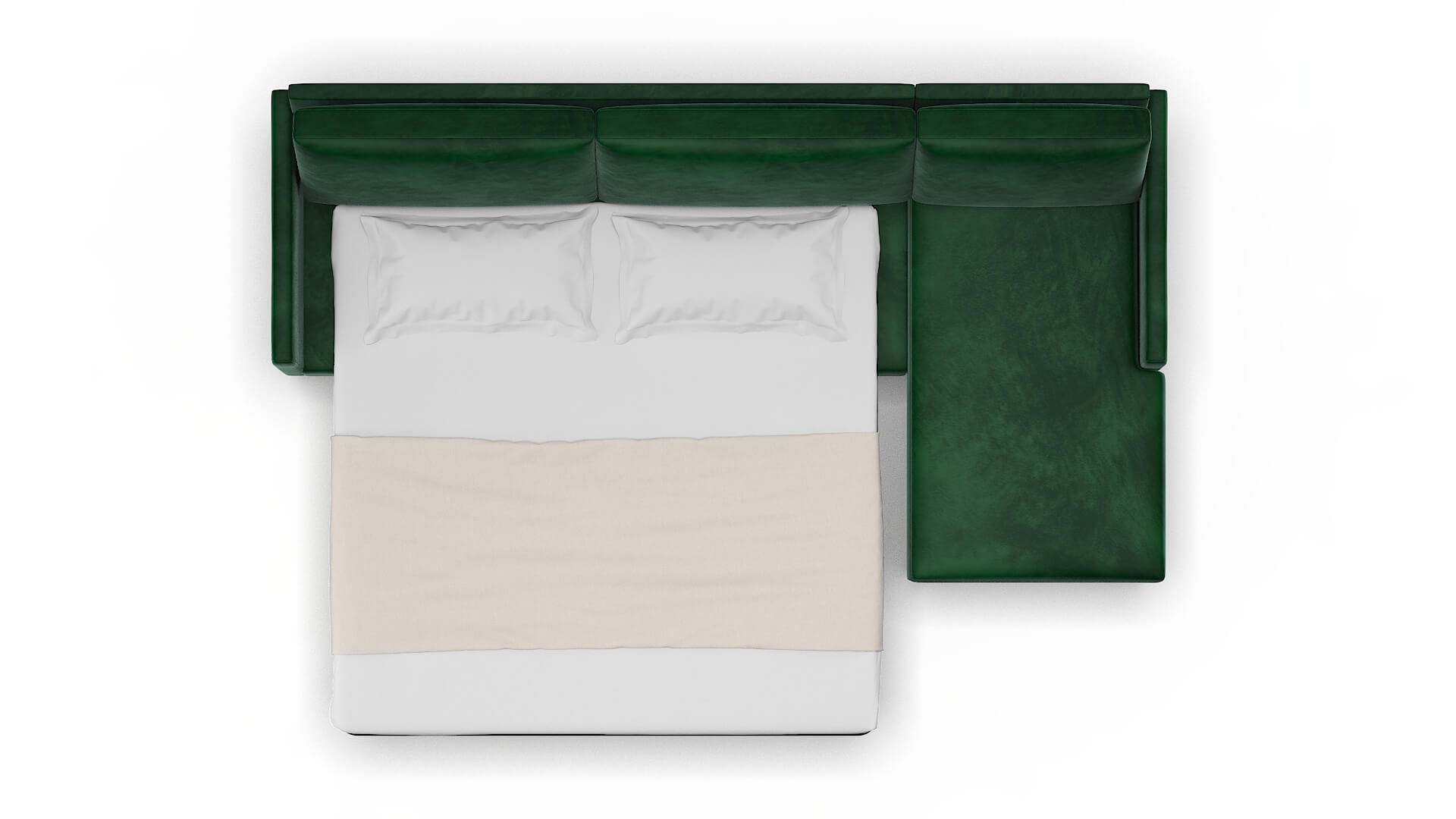 Eureka Royale Evergreen Panel Sleeper Espresso legs 3