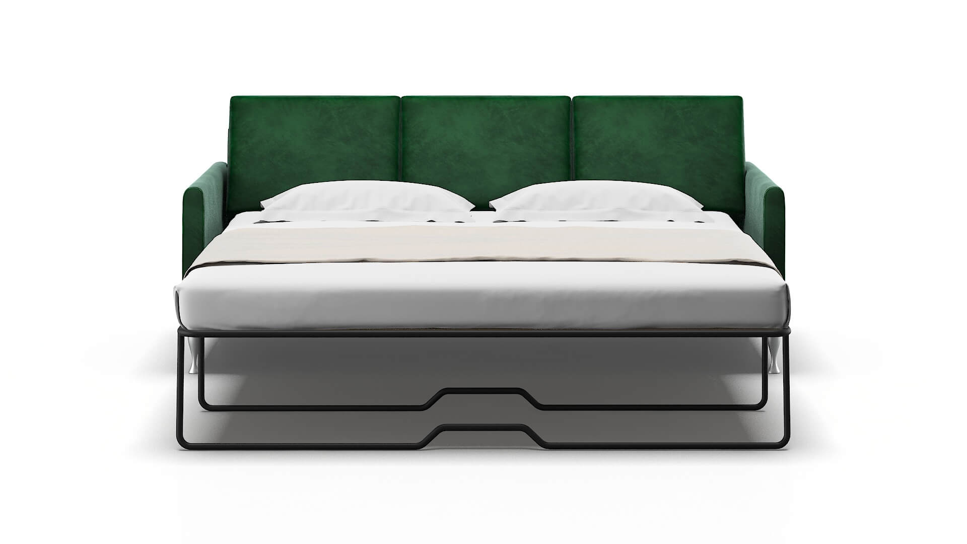 Eureka Royale Evergreen Sofa Sleeper Espresso legs 1