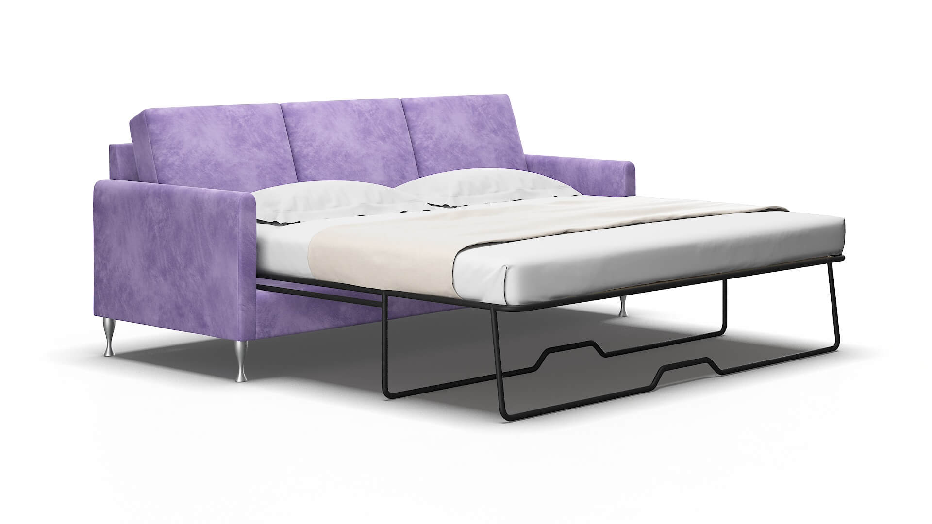Eureka Royale Lavender Sofa Sleeper Espresso legs 2