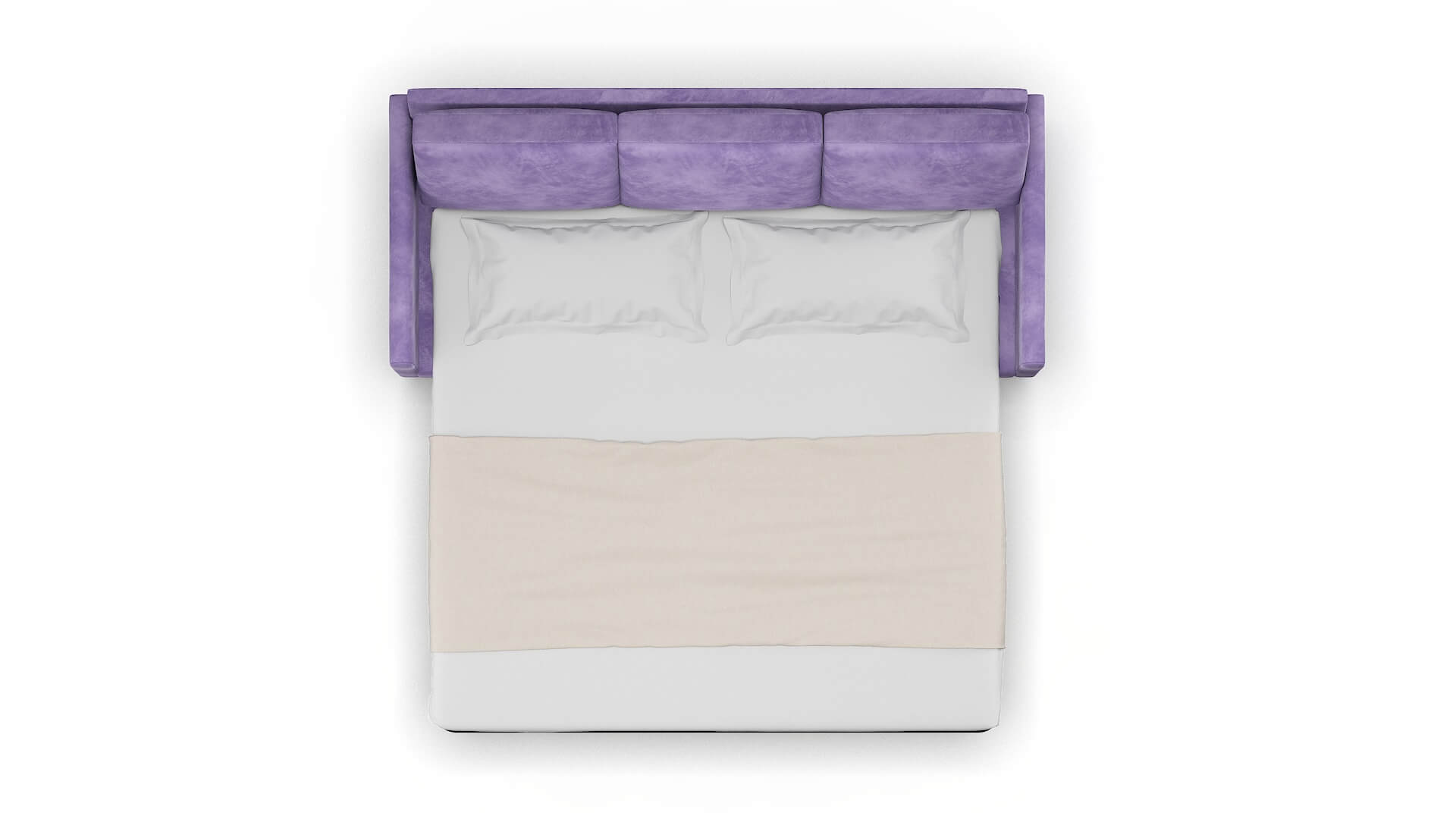 Eureka Royale Lavender Sofa Sleeper Espresso legs 3