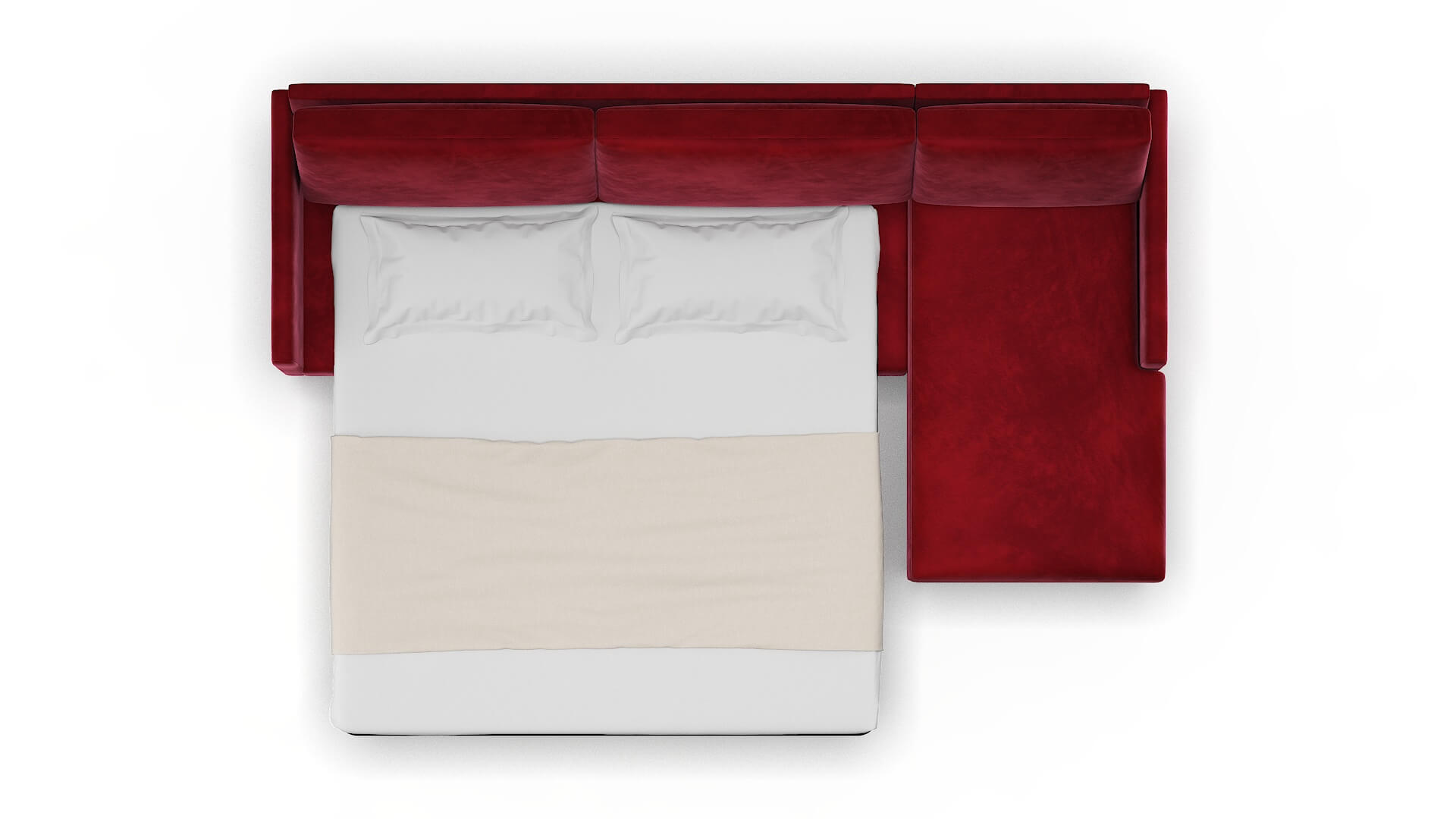 Eureka Royale Ruby Panel Sleeper Espresso legs 3