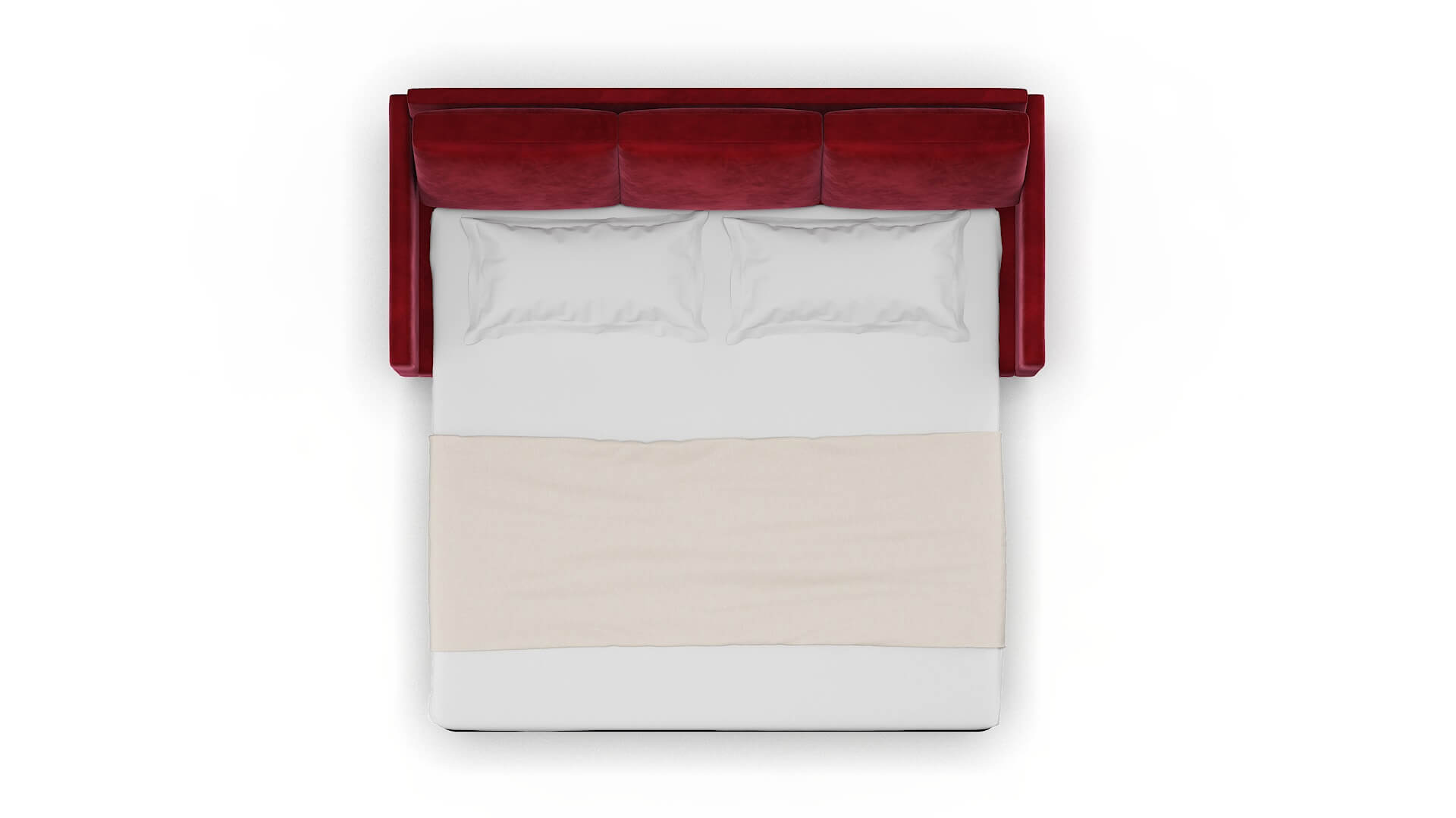 Eureka Royale Ruby Sofa Sleeper Espresso legs 3