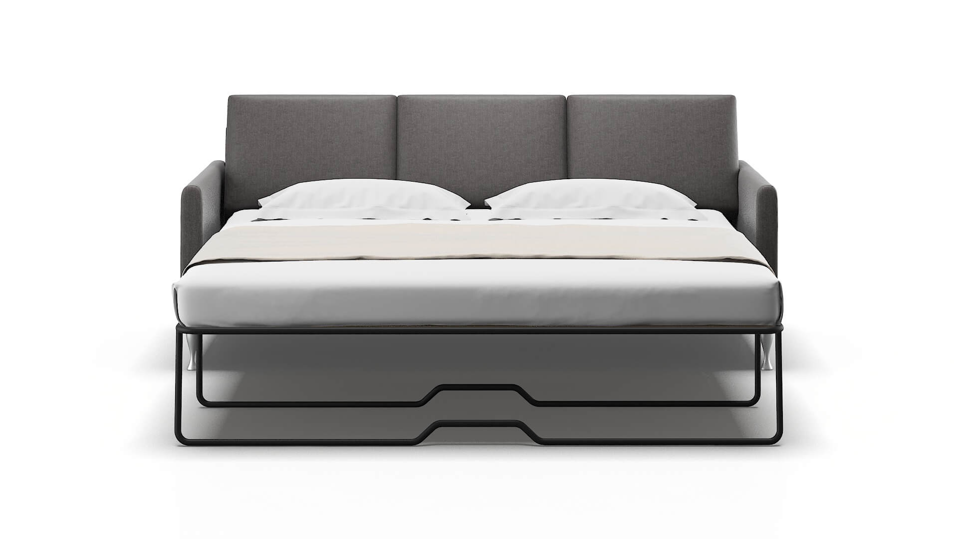 Eureka Sasha Grey Sofa Sleeper Espresso legs 1