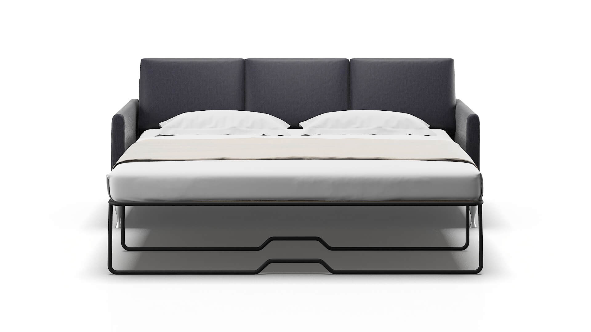 Eureka Sasha Navy Sofa Sleeper Espresso legs 1