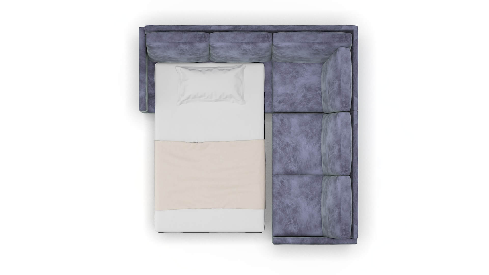 Eureka Terrain Dusk Sectional Sleeper Espresso legs 3