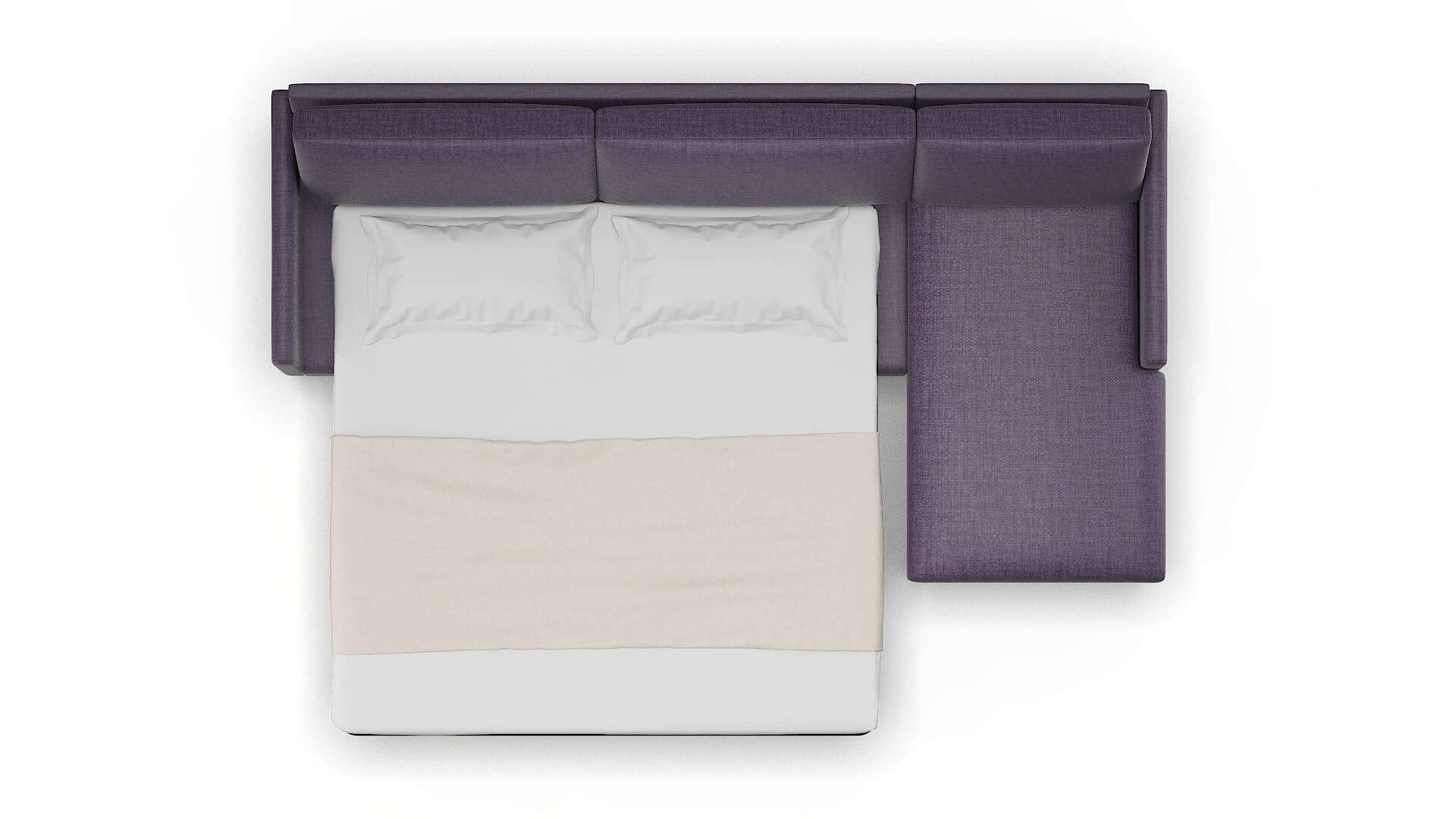 Eureka Tess Blackberry Panel Sleeper Espresso legs 3