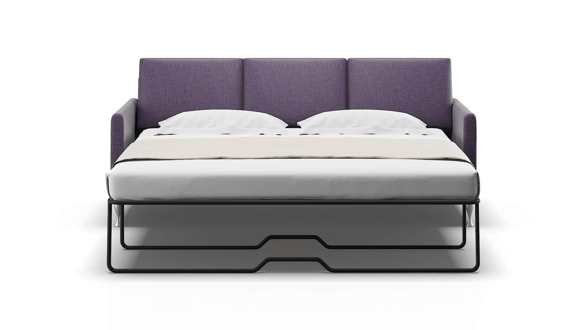 Eureka Tess Blackberry Sofa Sleeper Espresso legs 1