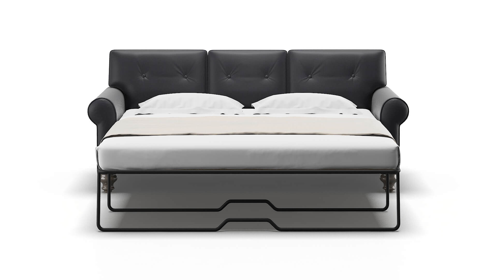 Farah Atlas_plz Navy Sofa Sleeper Espresso legs 1