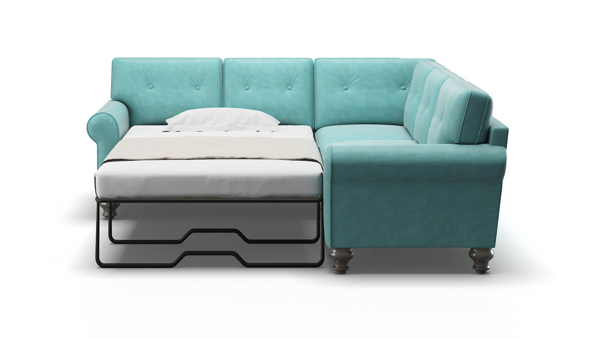 Farah Avalon_hp Aqua Sectional Sleeper Espresso legs 1