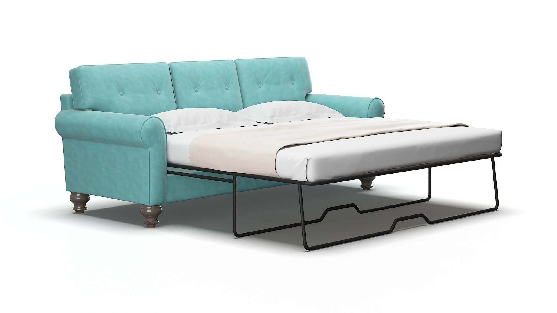 Farah Avalon_hp aqua Sofa sleeper Espresso Legs  2