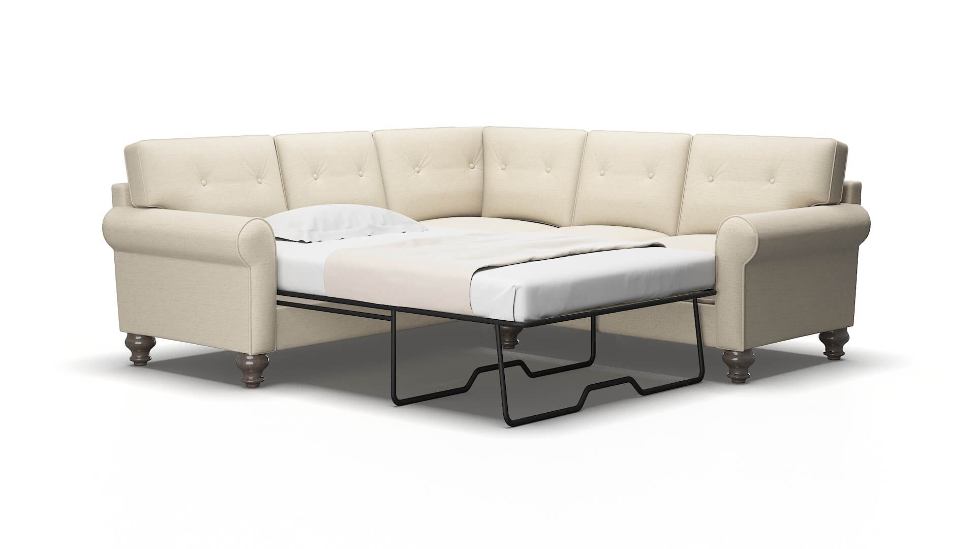 Farah Avenger Beach Sectional Sleeper Espresso legs 2