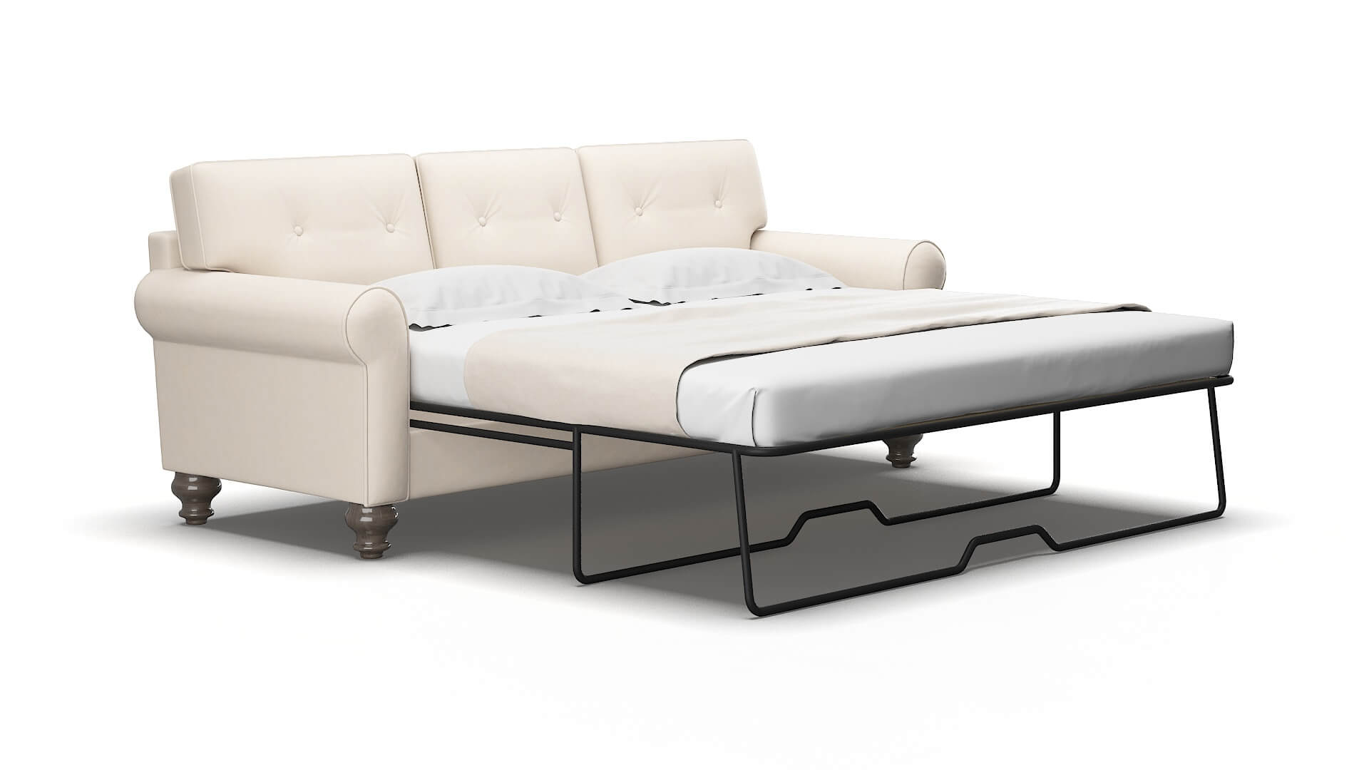 Farah Bella buckwheat Sofa sleeper Espresso Legs  2