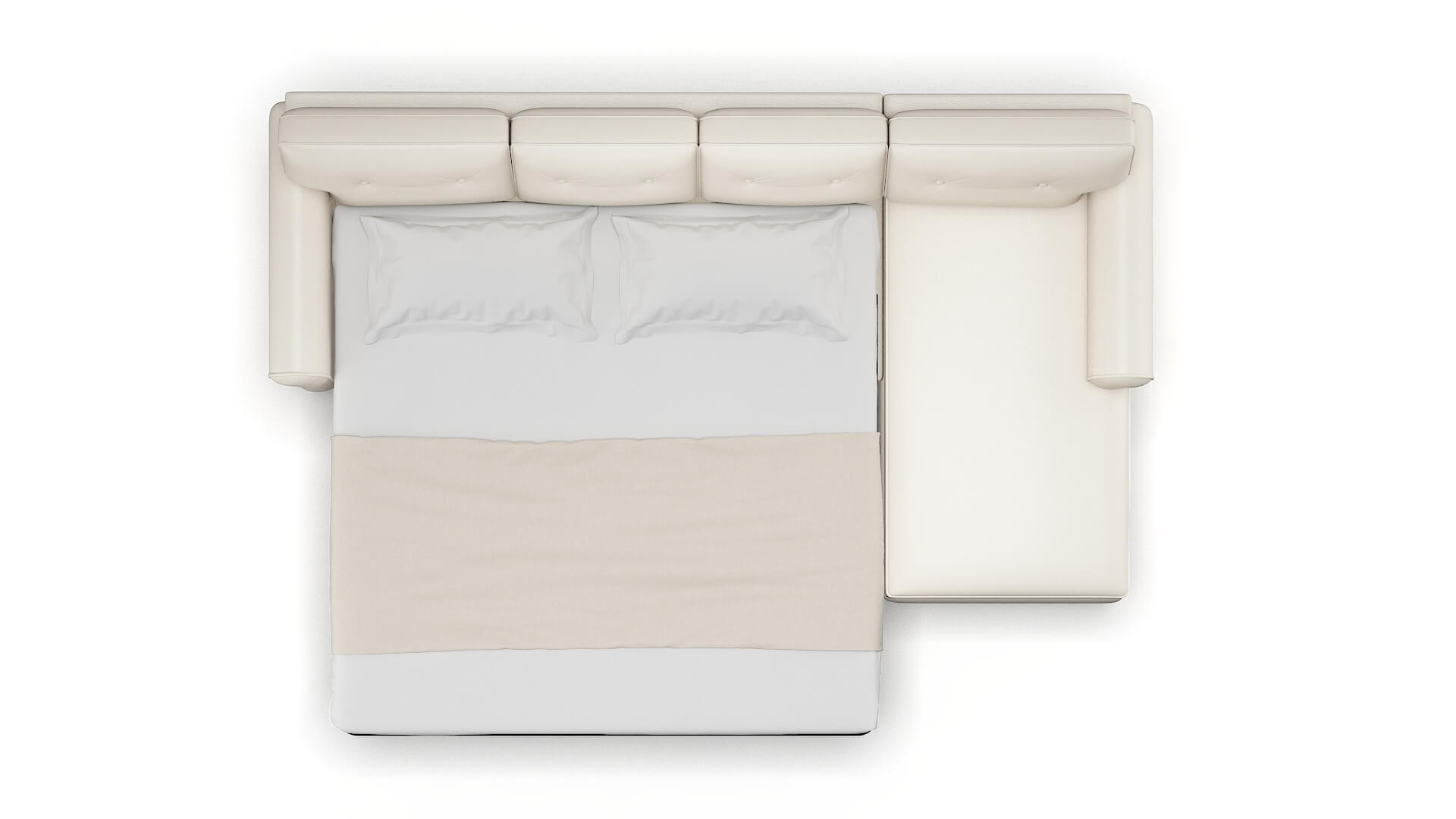 Farah Blanche Milky Panel Sleeper Espresso legs 3