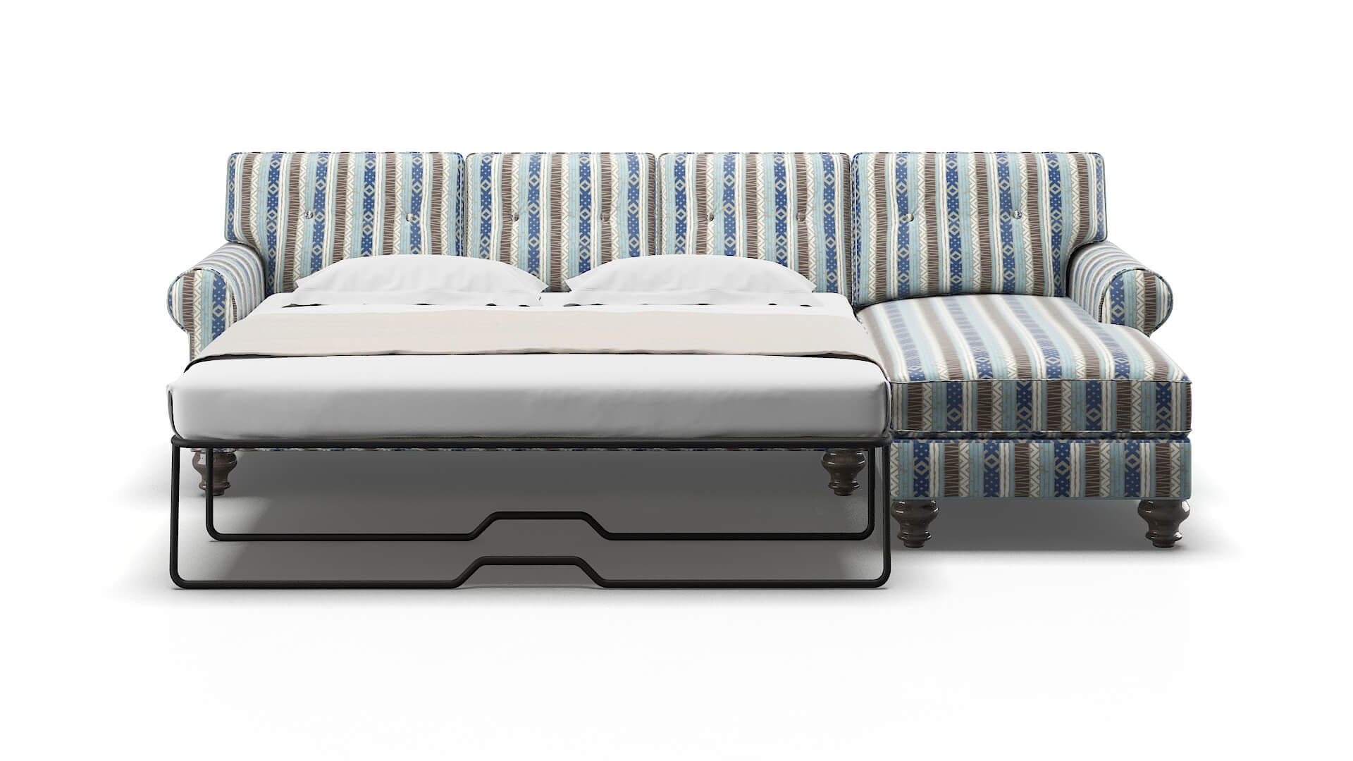 Farah Bodhi Indigo Panel Sleeper Espresso legs 1