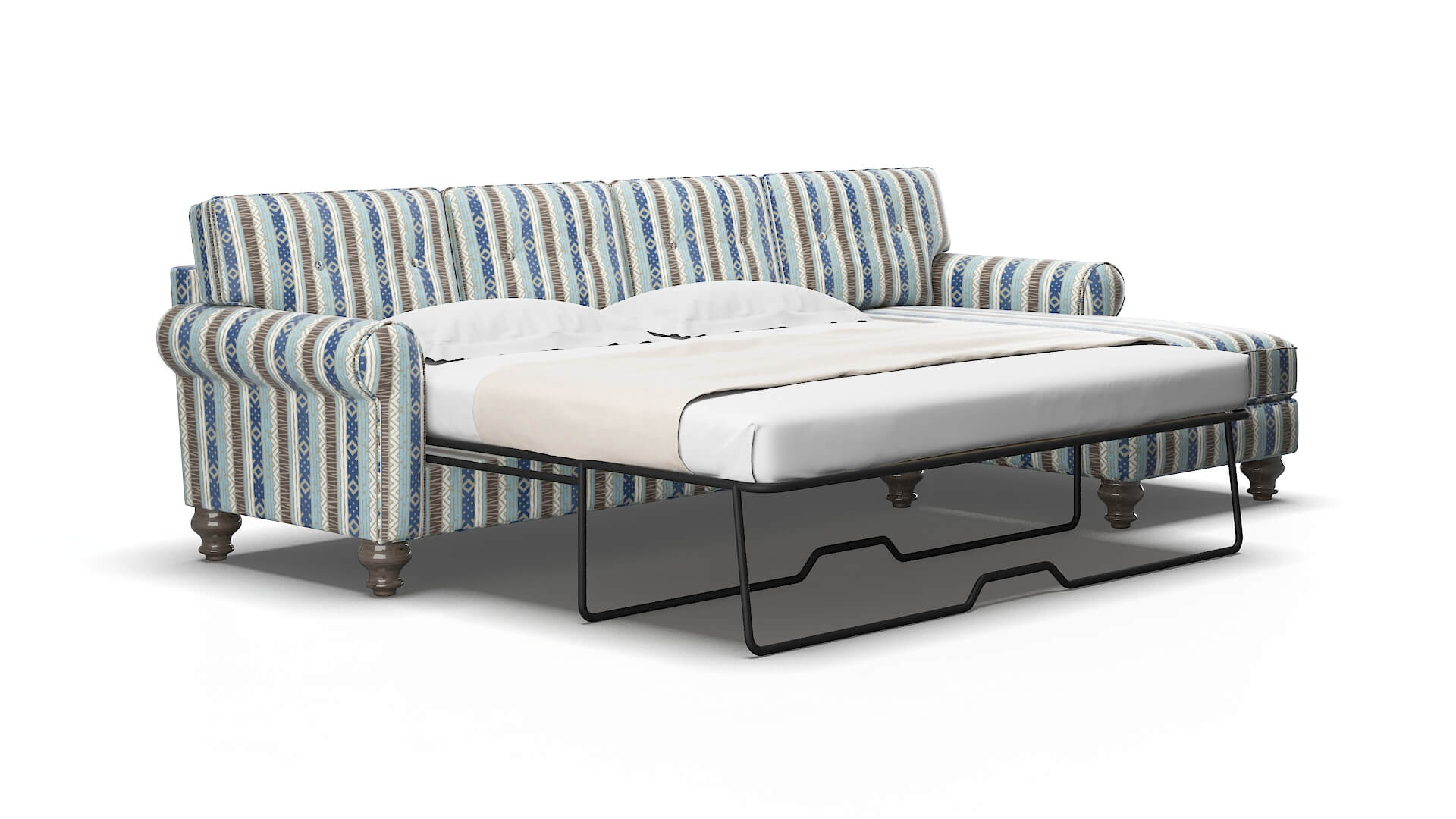 Farah Bodhi Indigo Panel Sleeper Espresso legs 2