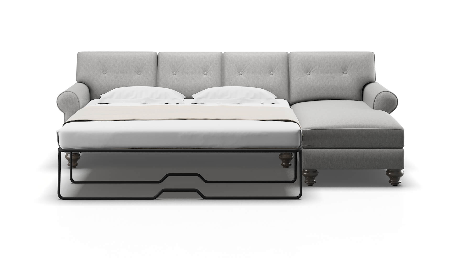 Farah Bungalow Graphite Panel Sleeper Espresso legs 1