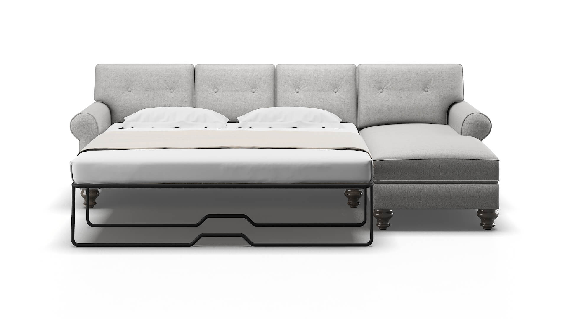 Farah Catalina Silver Panel Sleeper Espresso legs 1