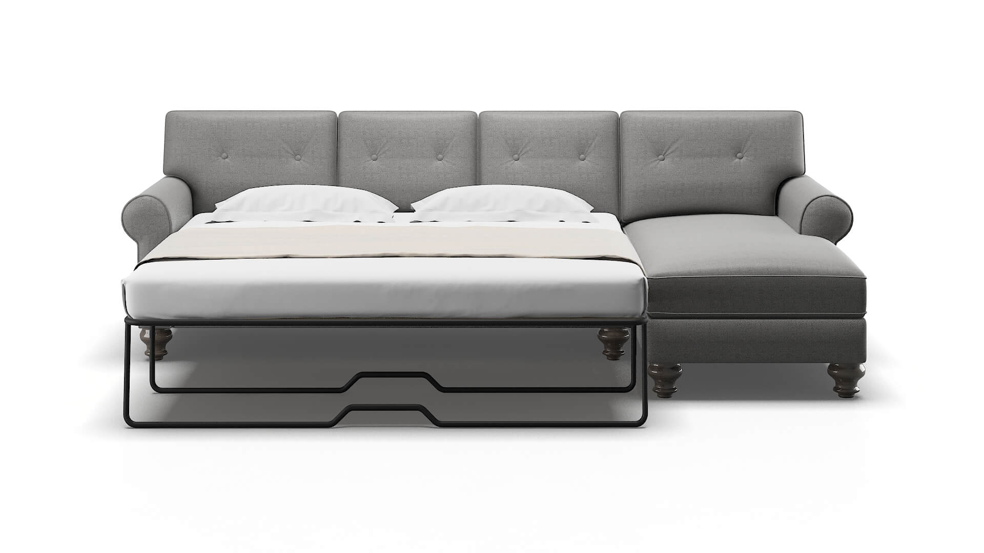 Farah Catalina Steel Panel Sleeper Espresso legs 1