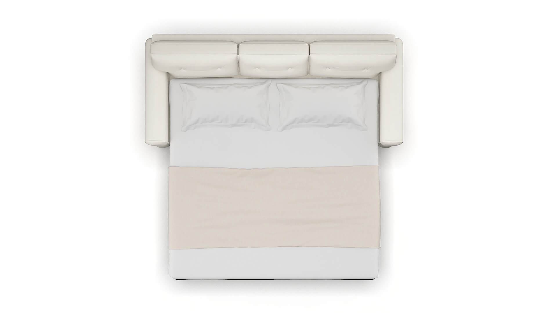 Farah Chance Bone Sofa Sleeper Espresso legs 3