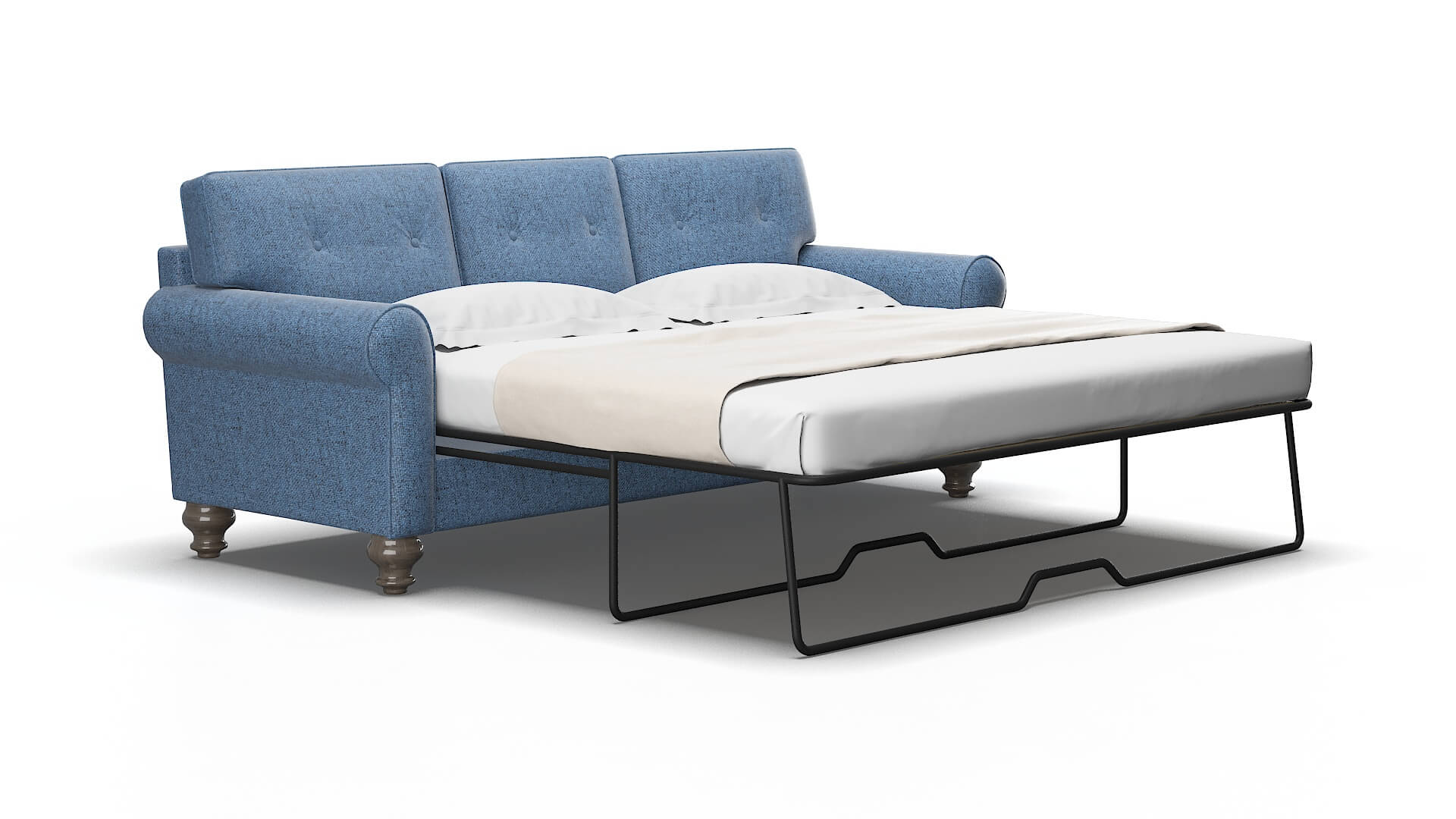 Farah Clyde Deep_ocean Sofa Sleeper Espresso legs 2