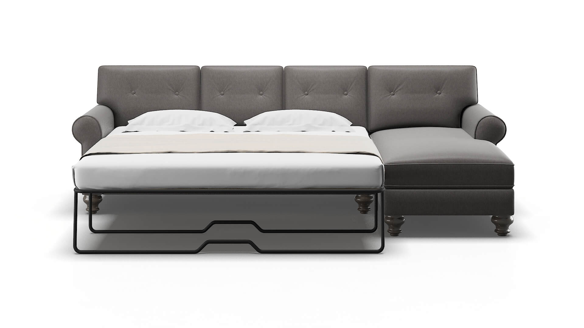 Farah Cosmo Charcoal Panel Sleeper Espresso legs 1