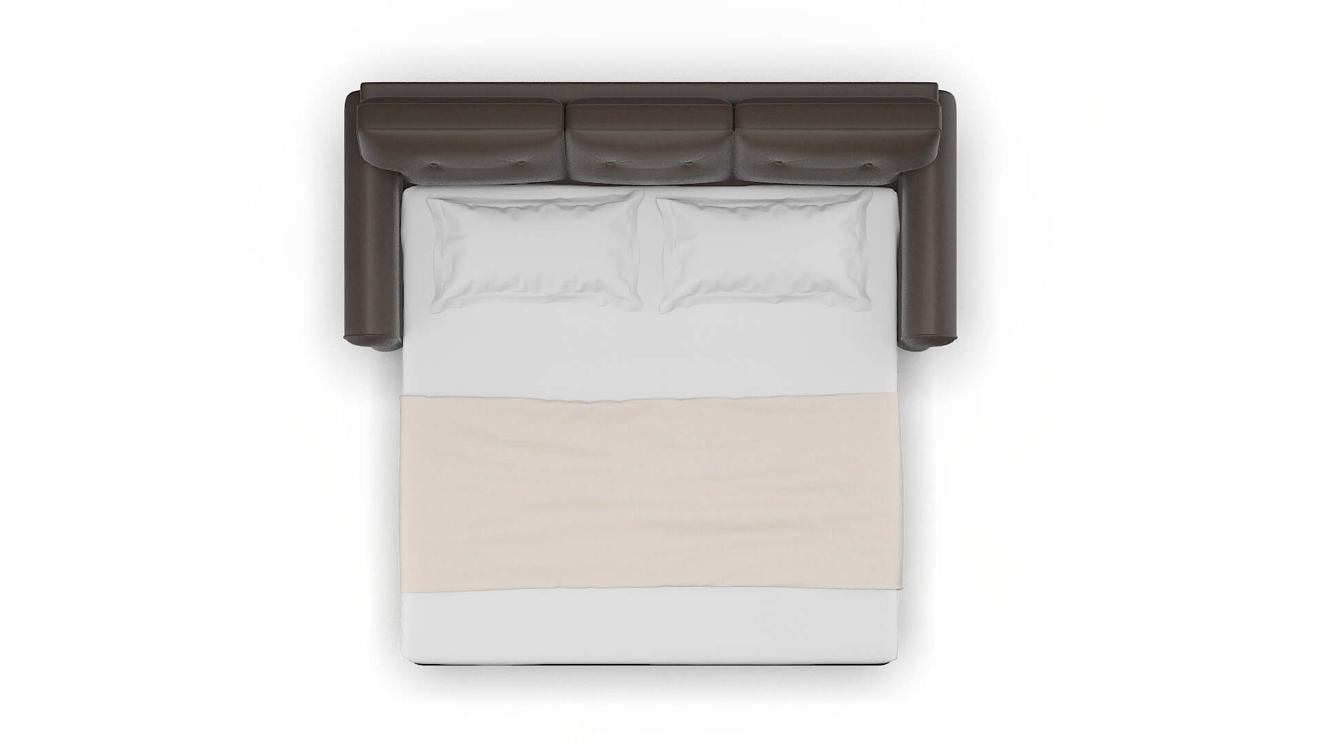 Farah Cosmo Chocolate Sofa Sleeper Espresso legs 3