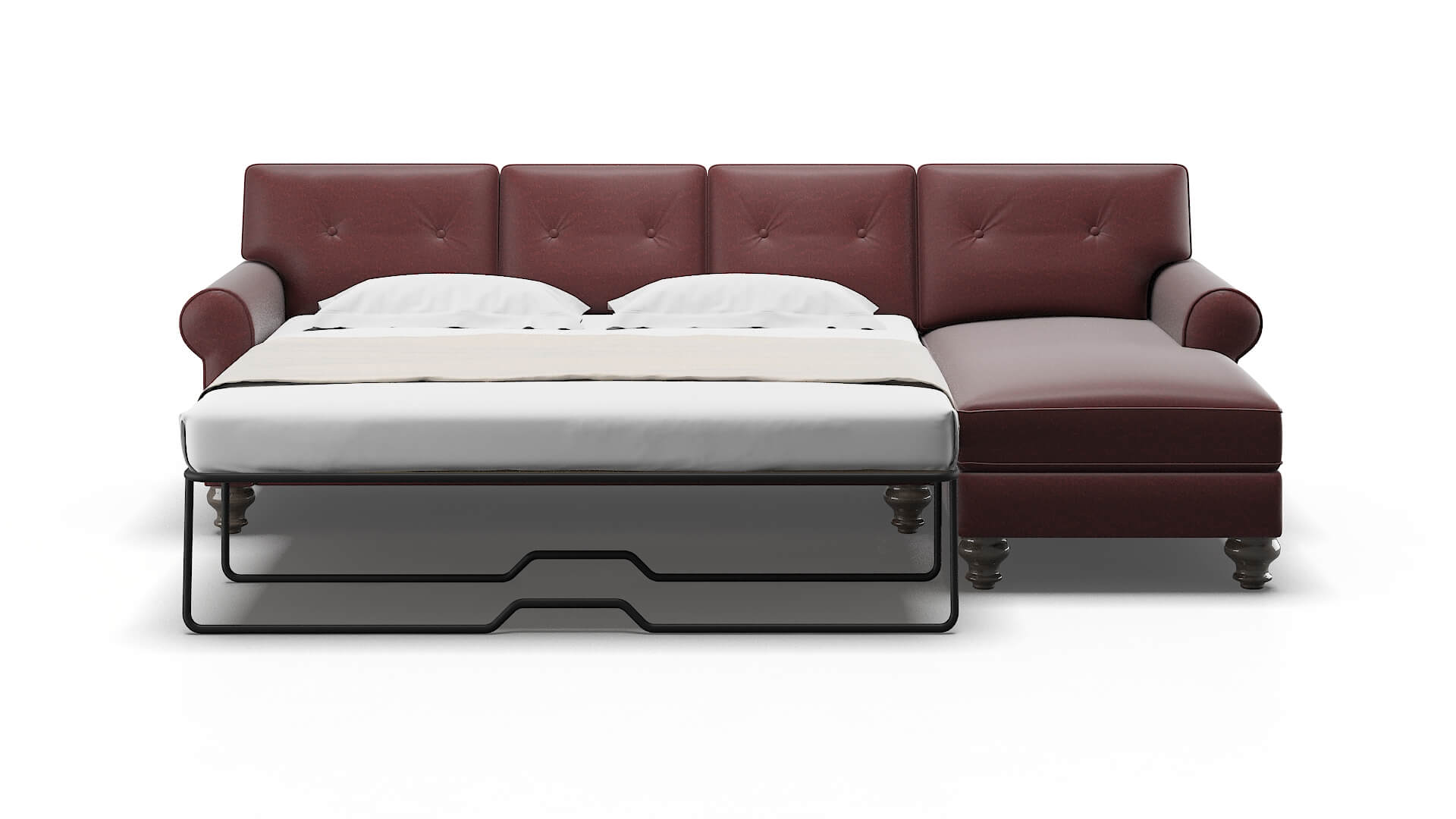 Farah Derby Berry Panel Sleeper Espresso legs 1