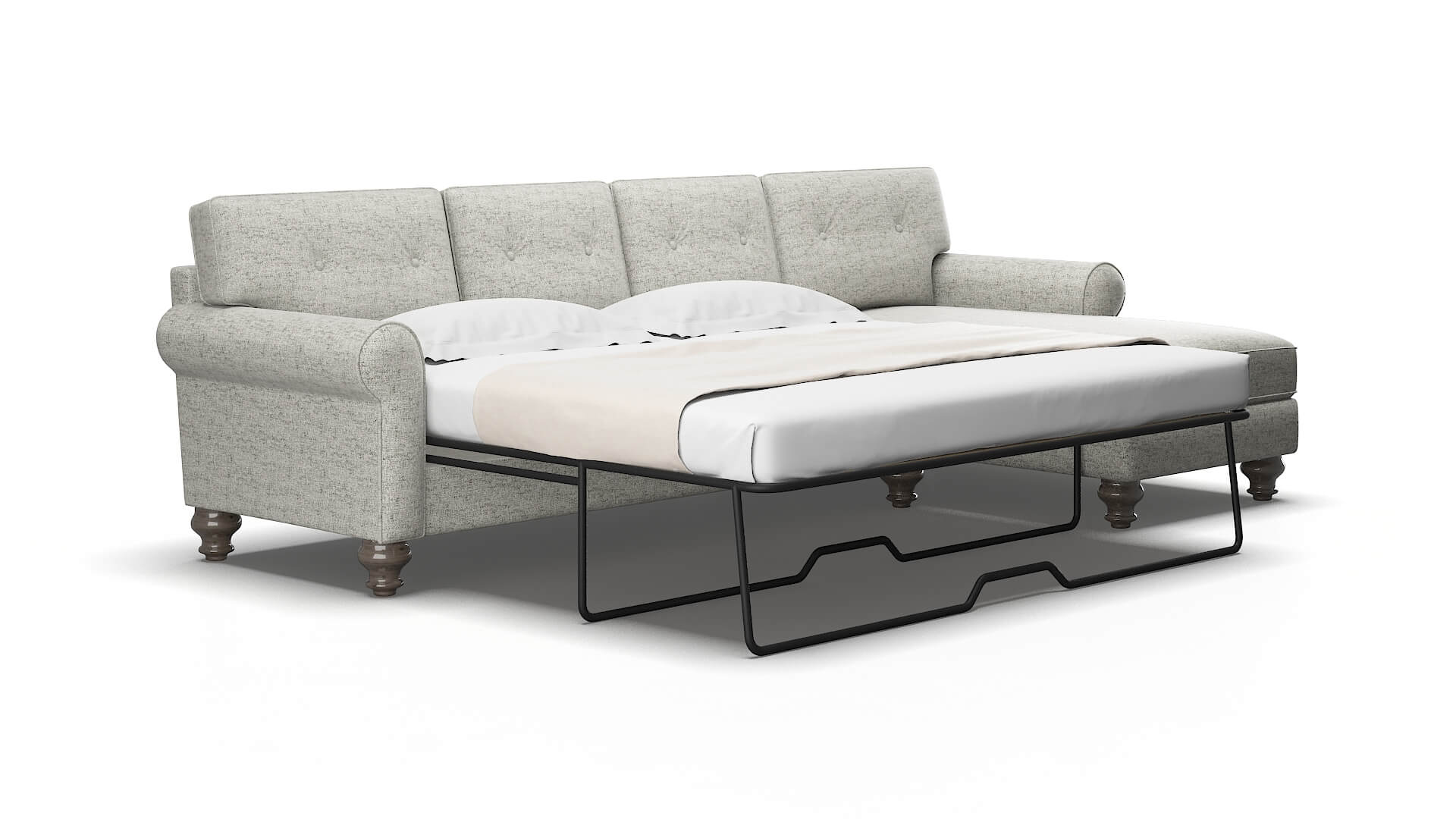 Farah Derby Silver Panel Sleeper Espresso legs 2